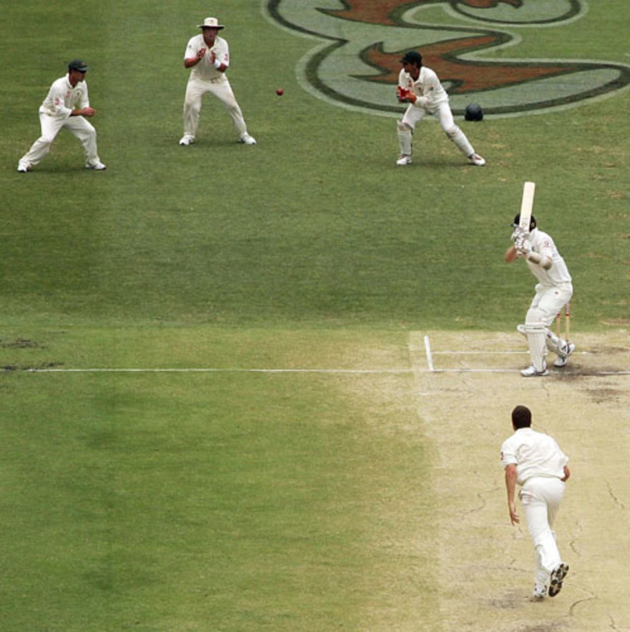 Matthew Hoggard edges Stuart Clark to Shane Warne at first slip, Australia v England, 1st Test, Brisbane, November 27, 2006