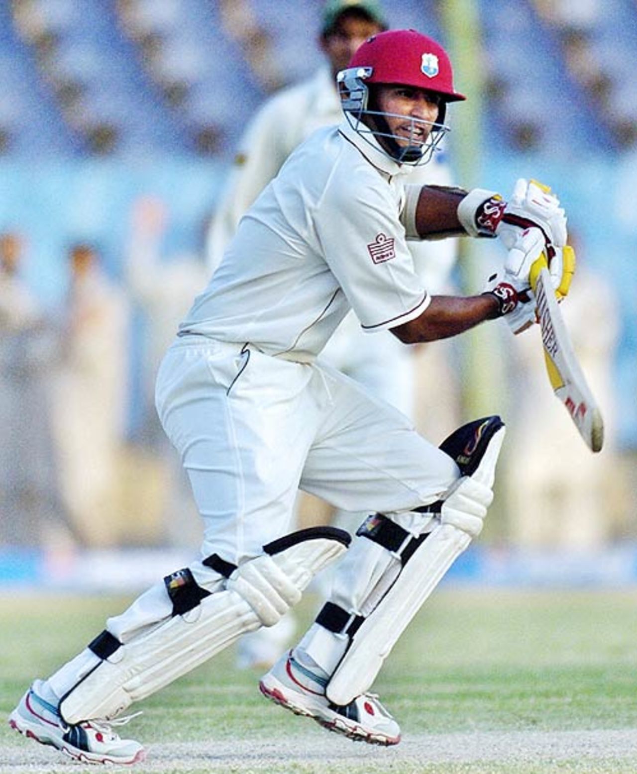 Daren Ganga kept West Indies in the game with an unbeaten 77, Pakistan v West Indies, 3rd Test, Karachi, 2nd day, November 28, 2006 