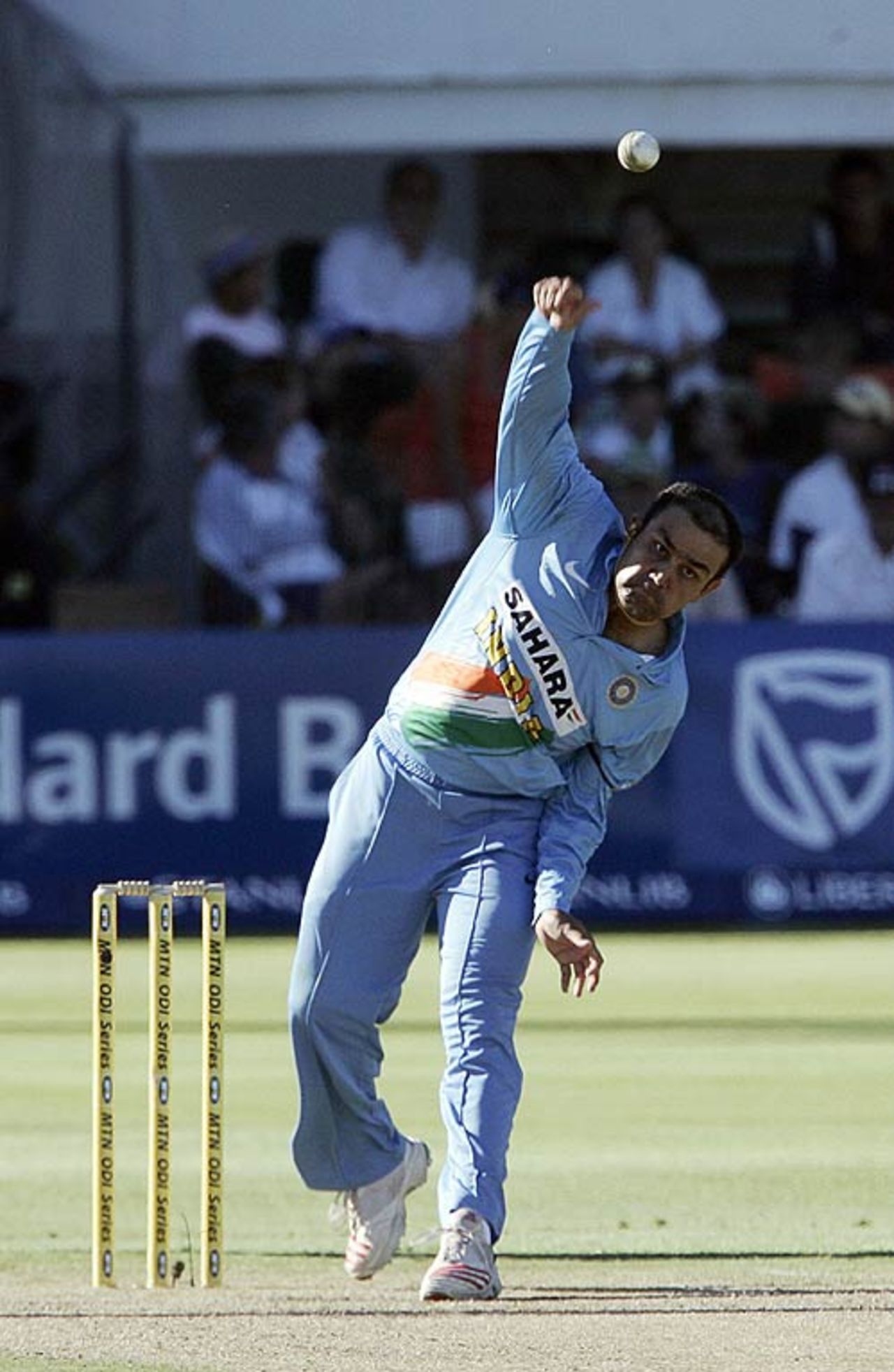 Virender Sehwag took 1 for 22 off five overs, South Africa v India, 4th ODI, Port Elizabeth, November 29, 2006