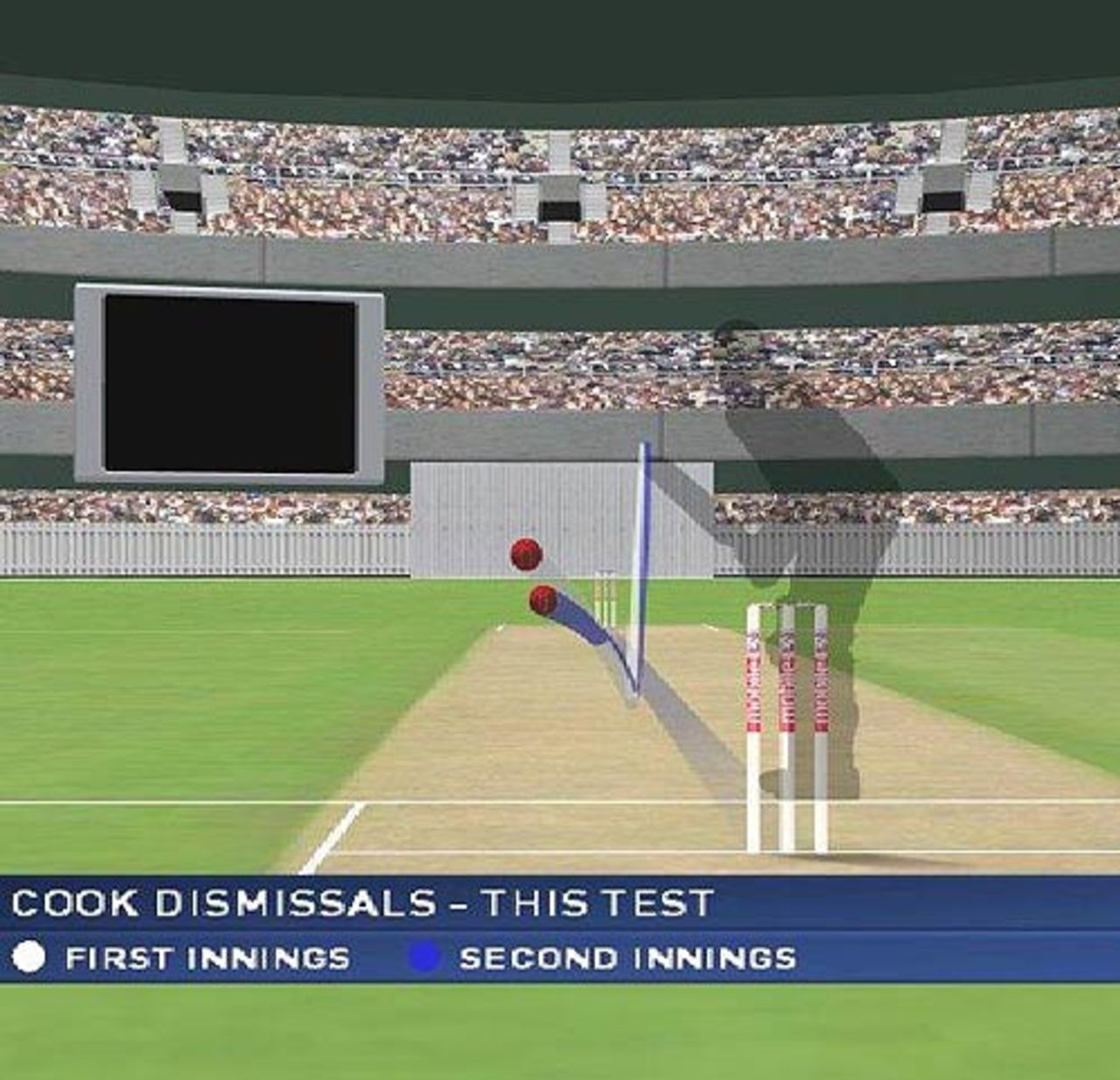 The balls that dismissed Alastair Cook in the Adelaide Test, Australia v England, 2nd Test, Adelaide, December 2006