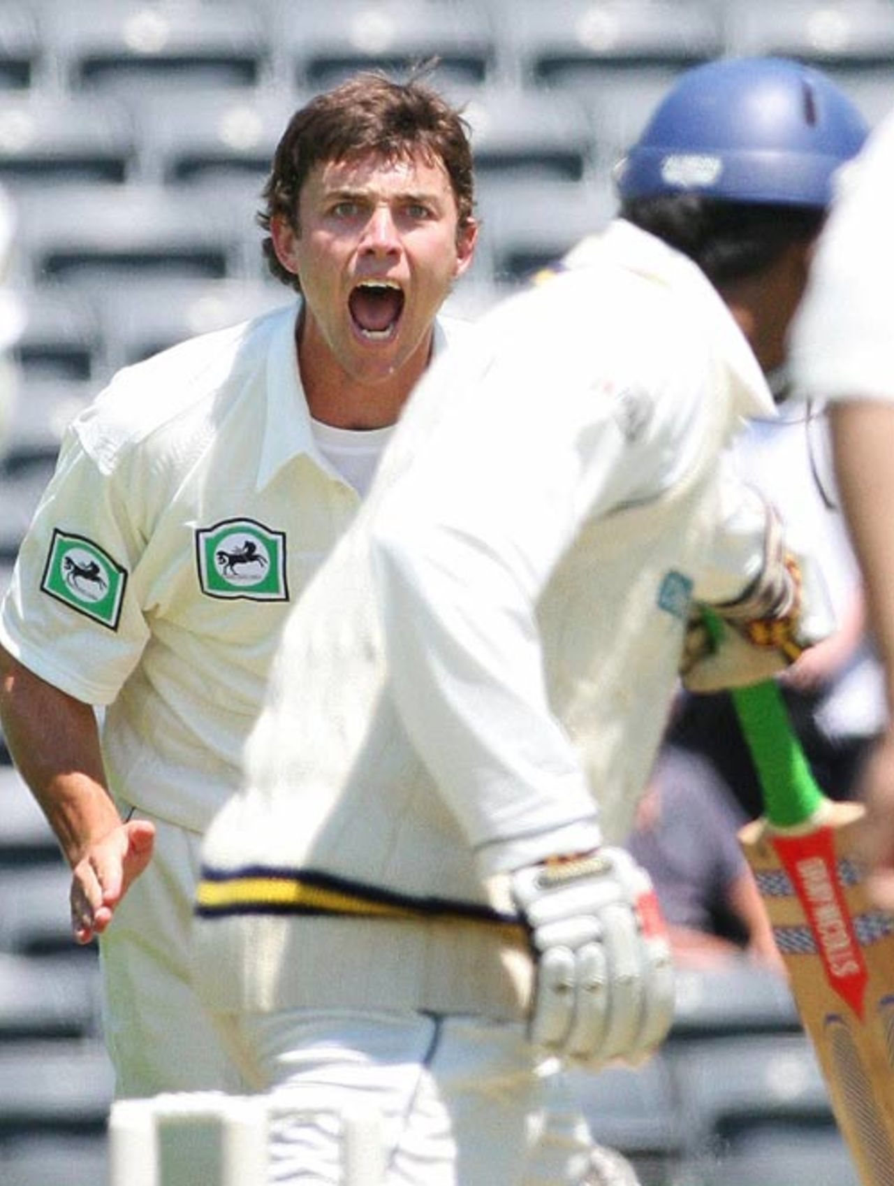 James Franklin reacts after nailing Chamara Kapugedera, New Zealand v Sri Lanka, 1st Test, Christchurch, 1st day