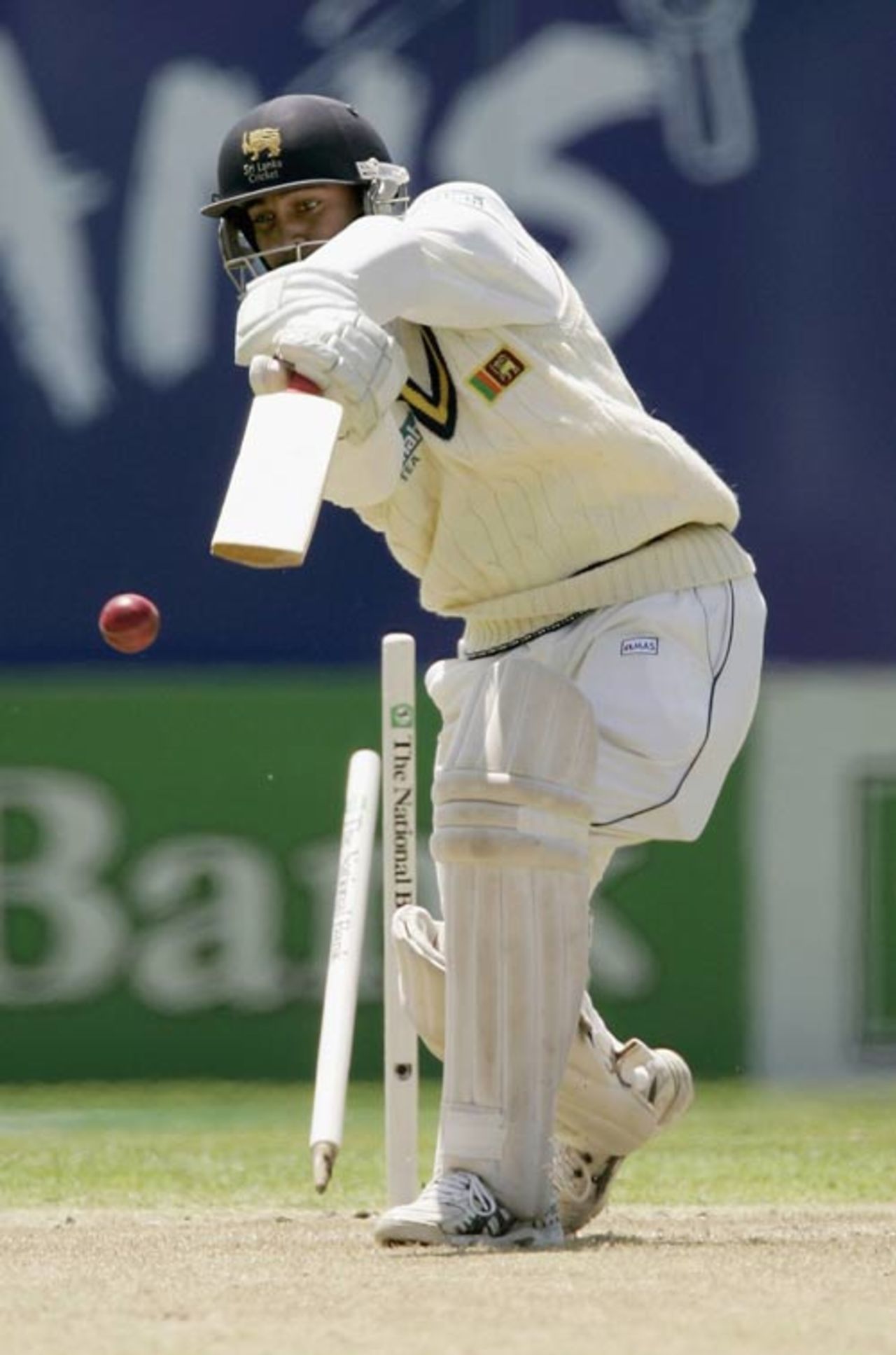 Chamara Silva bowled for a second-ball duck on debut, New Zealand v Sri Lanka, 1st Test, Christchurch, 1st day, December 7, 2006
