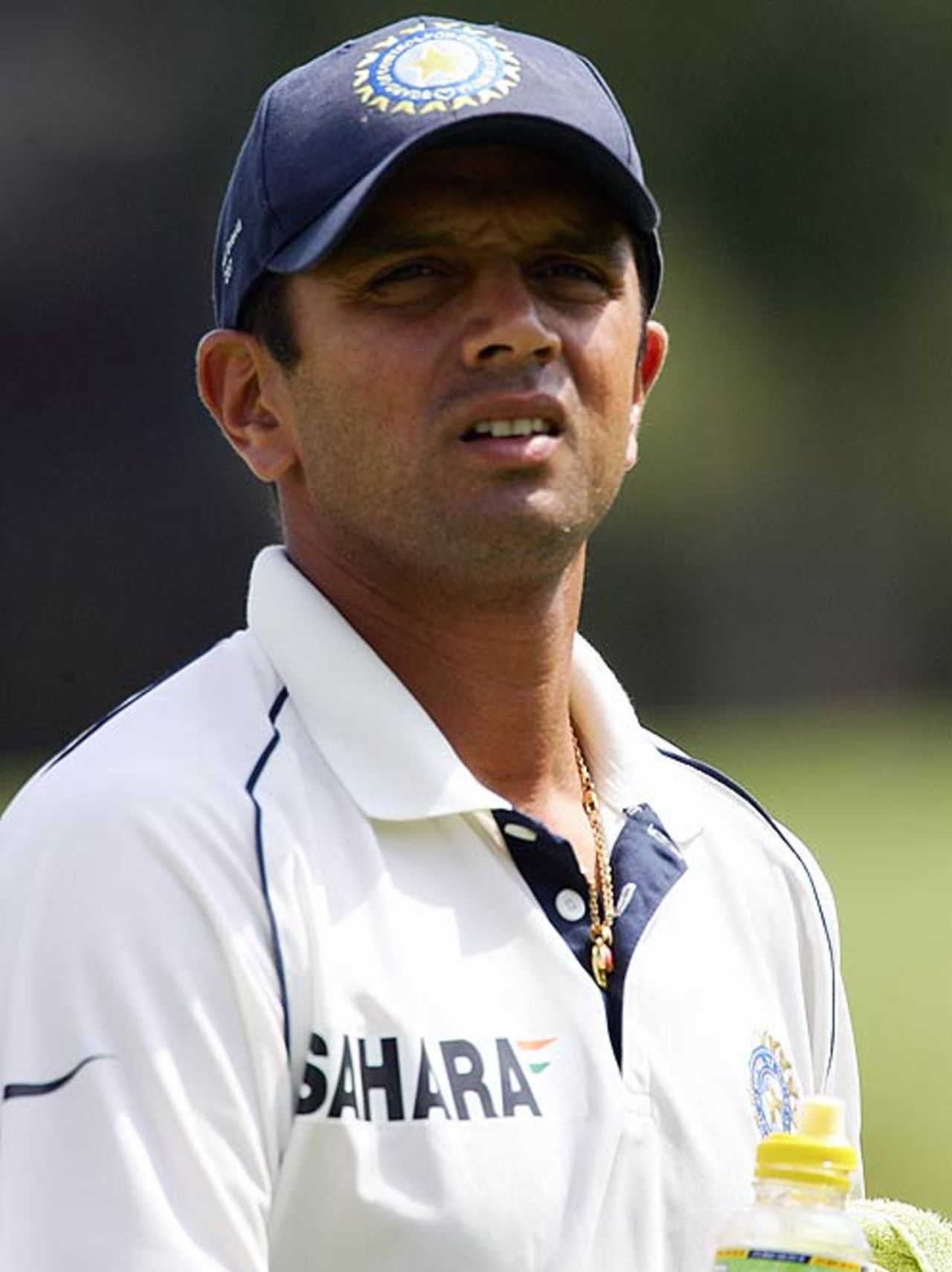 Rahul Dravid walks out with the drinks, Rest of South Africa v Indians, 2nd day, Potchefstroom, December 8, 2006