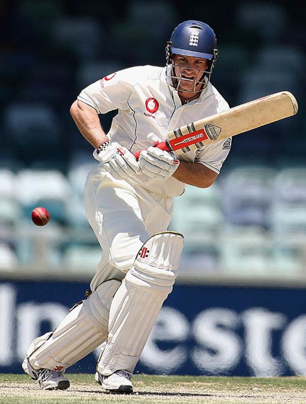Andrew Strauss plays through the on side, Western Australia v England XI, Perth, December 10, 2006