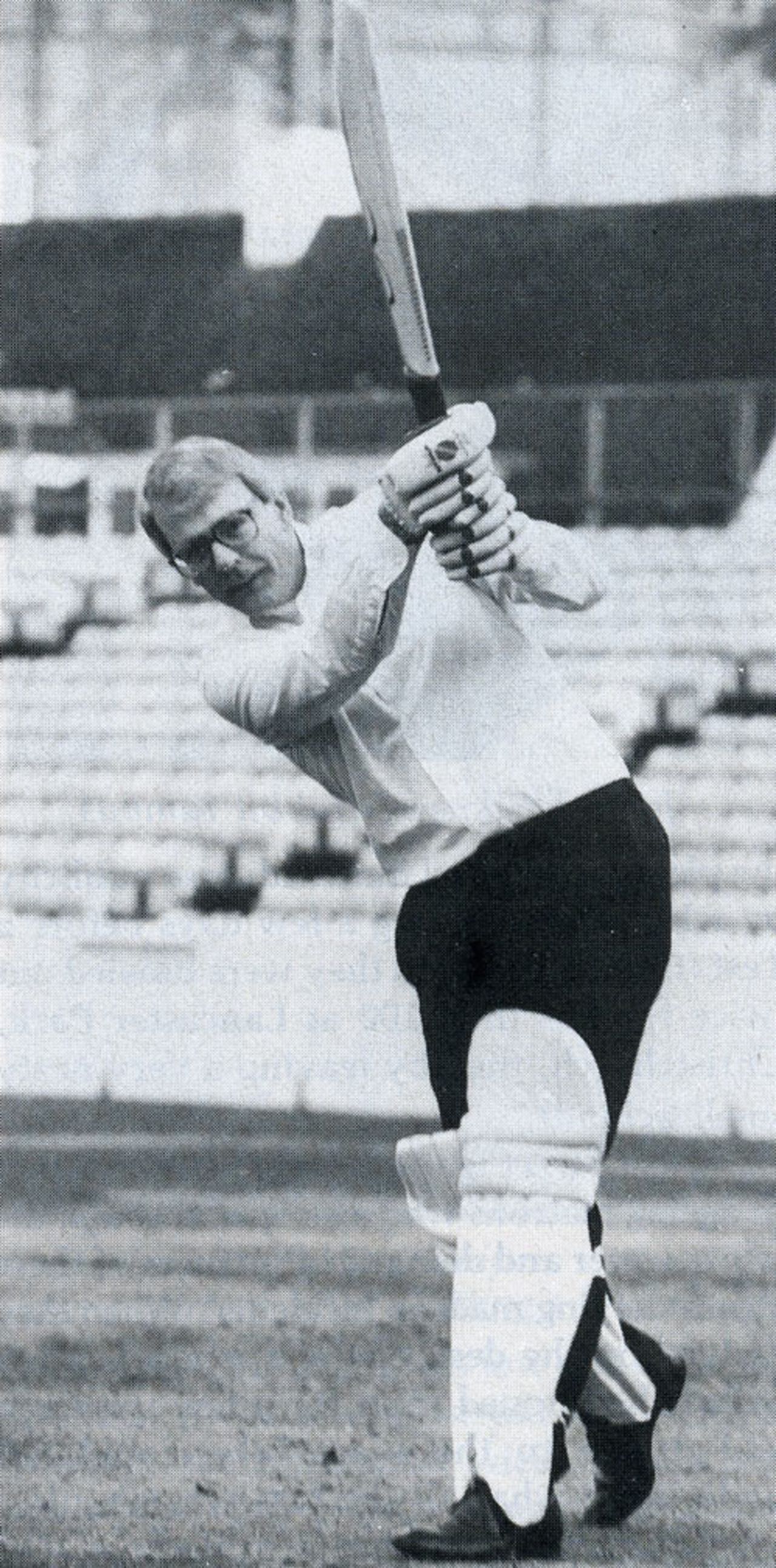 John Major posing at The Oval in 1990