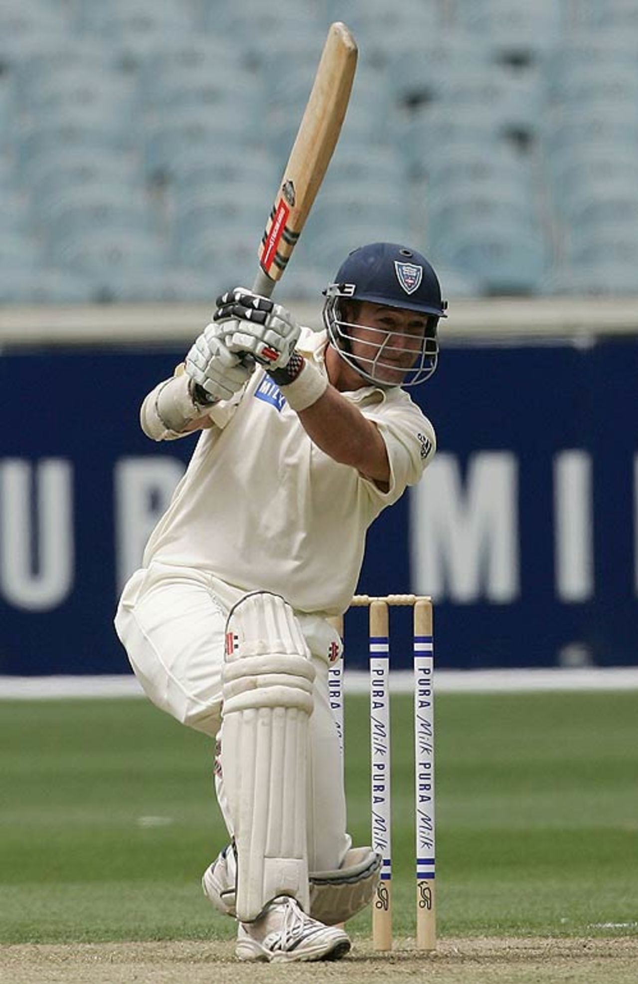 Phil Jaques drives during his innings of 57, Victoria v New South Wales, Pura Cup, Melbourne, December 15, 2006