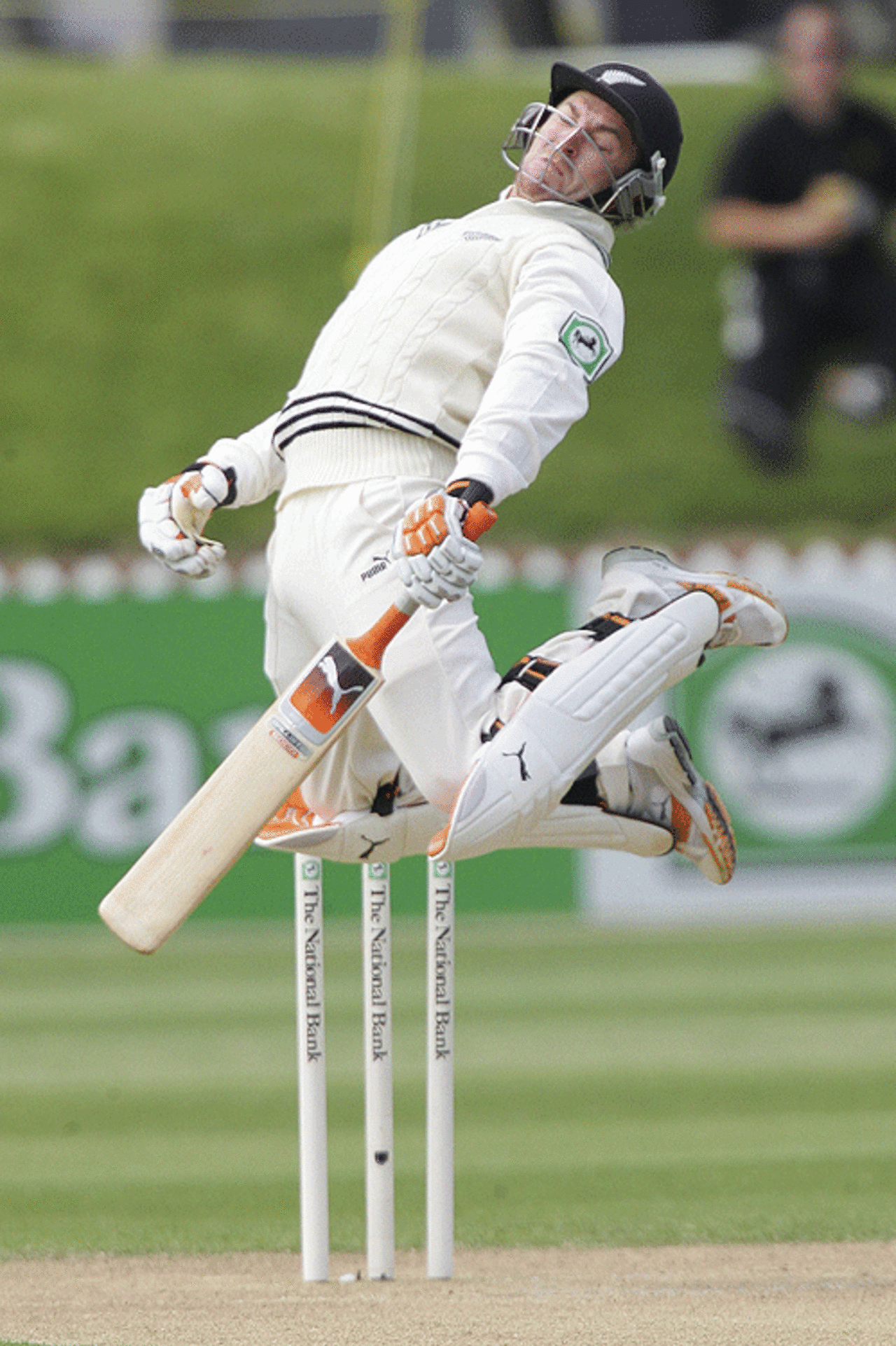 Brendon McCullum endured a torrid time at the hands of Lasith Malinga, New Zealand v Sri Lanka, 2nd Test, Wellington, December 16, 2006