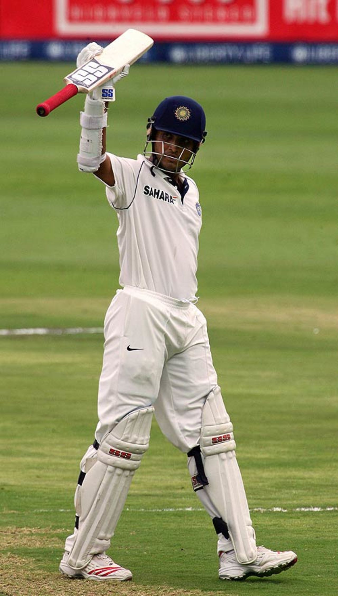 Sourav Ganguly does what the others couldn't do...score a half-century, South Africa v India, 1st Test, Johannesburg, 2nd day, December 16, 2006