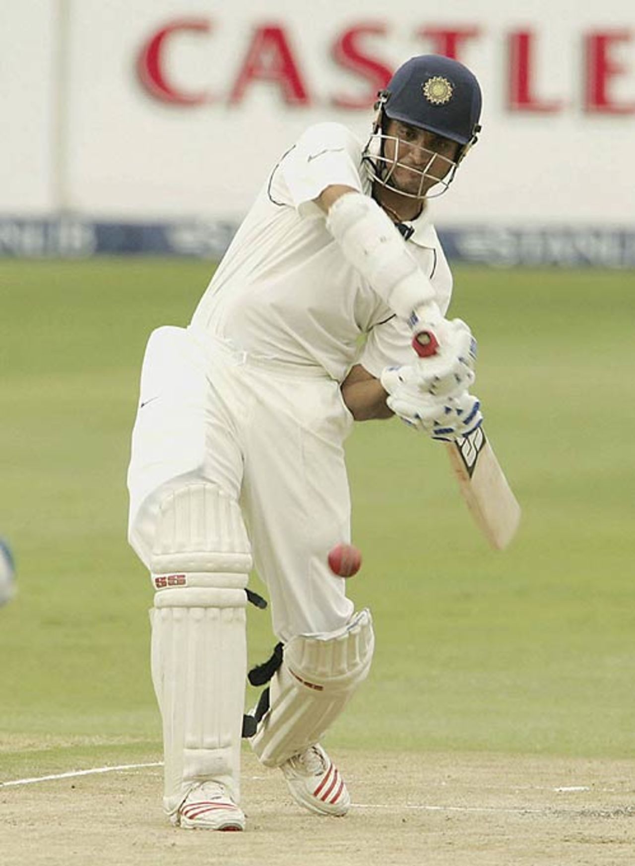 Sourav Ganguly shapes for a big hit, South Africa v India, 1st Test, Johannesburg, 2nd day, December 16, 2006