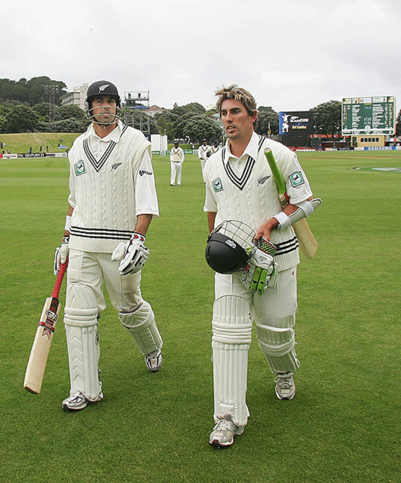 Stephen Fleming and Mathew Sinclair finished the day unbeaten, New Zealand v Sri Lanka, 2nd Test, Wellington, December 17, 2006