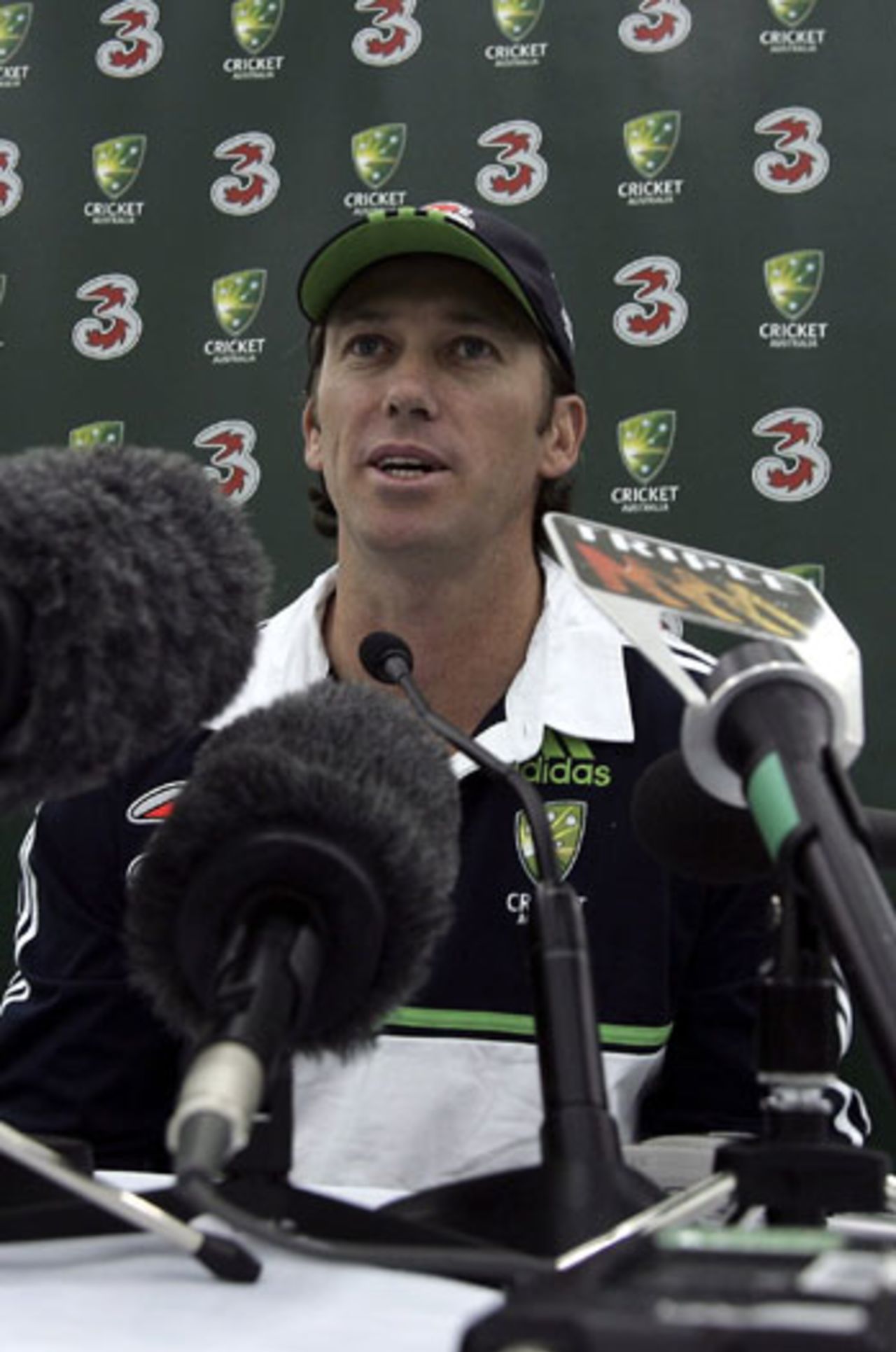 Glenn McGrath announces that he will retire from international cricket at the end of the World Cup, Melbourne, September 23, 2006