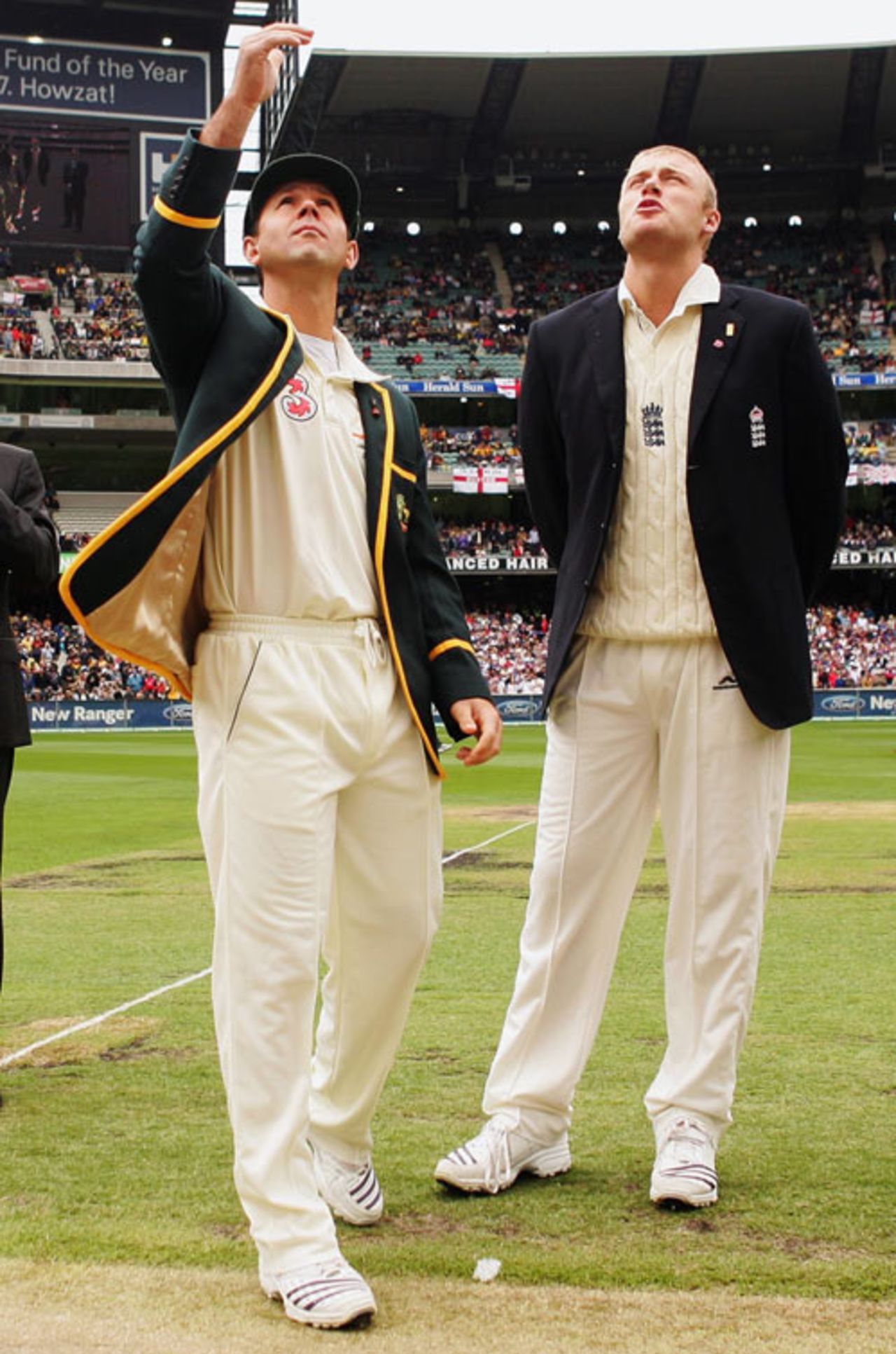 Ricky Ponting tosses and Andrew Flintoff calls correctly, Australia v England, 4th Test, MCG, December 26, 2006