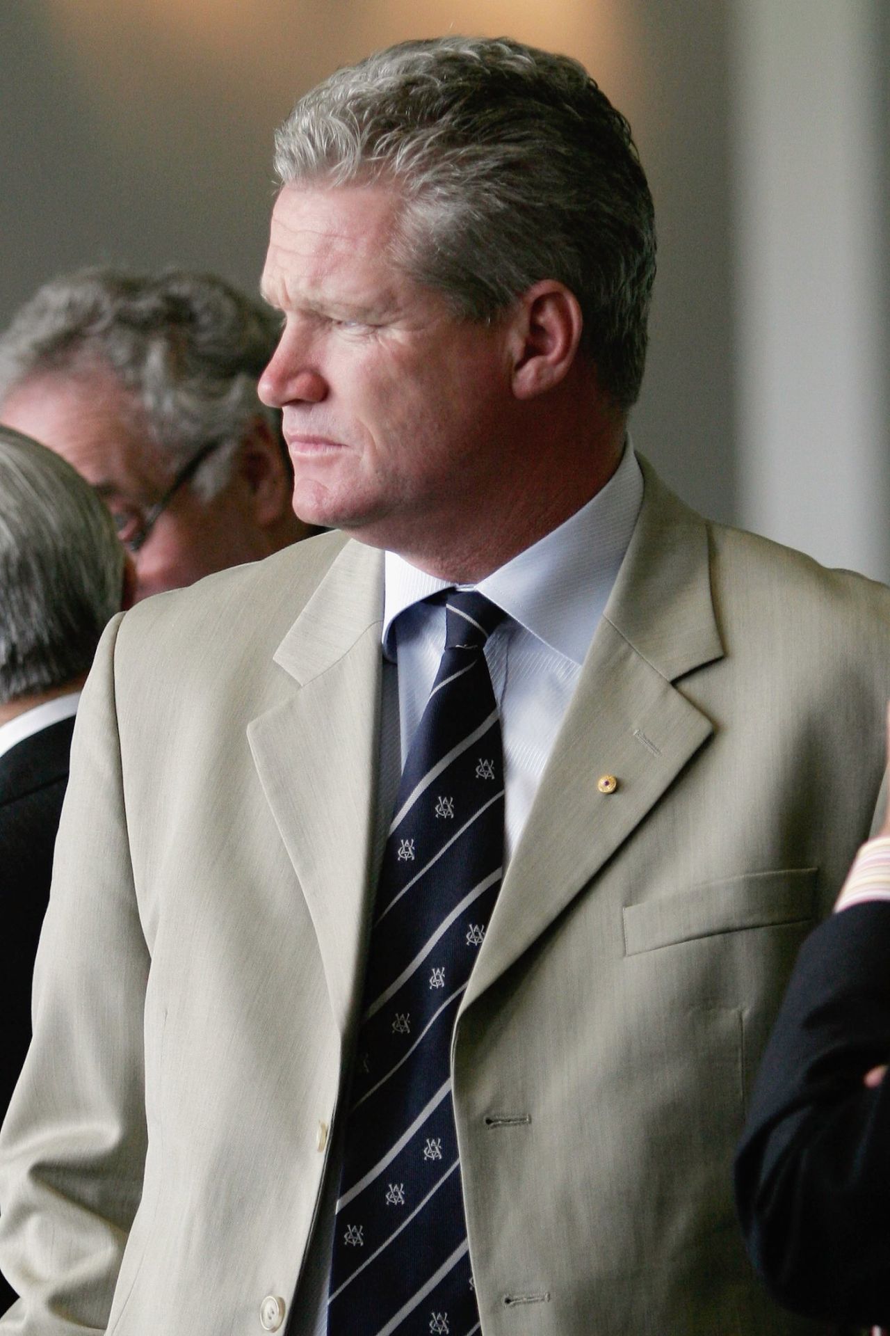 Dean Jones watches the action on a historic day on which Shane Warne became the first man to take 700 Test wickets, Australia v England, 4th Test, Melbourne, December 26, 2006