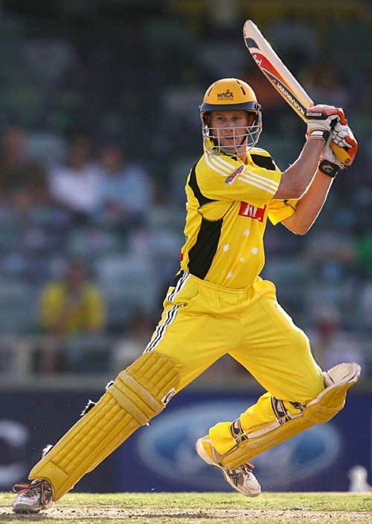 Adam Voges plays square of the wicket during his 74, Western Australia v New South Wales, KFC Twenty20 Big Bash, Perth, January 1, 2007