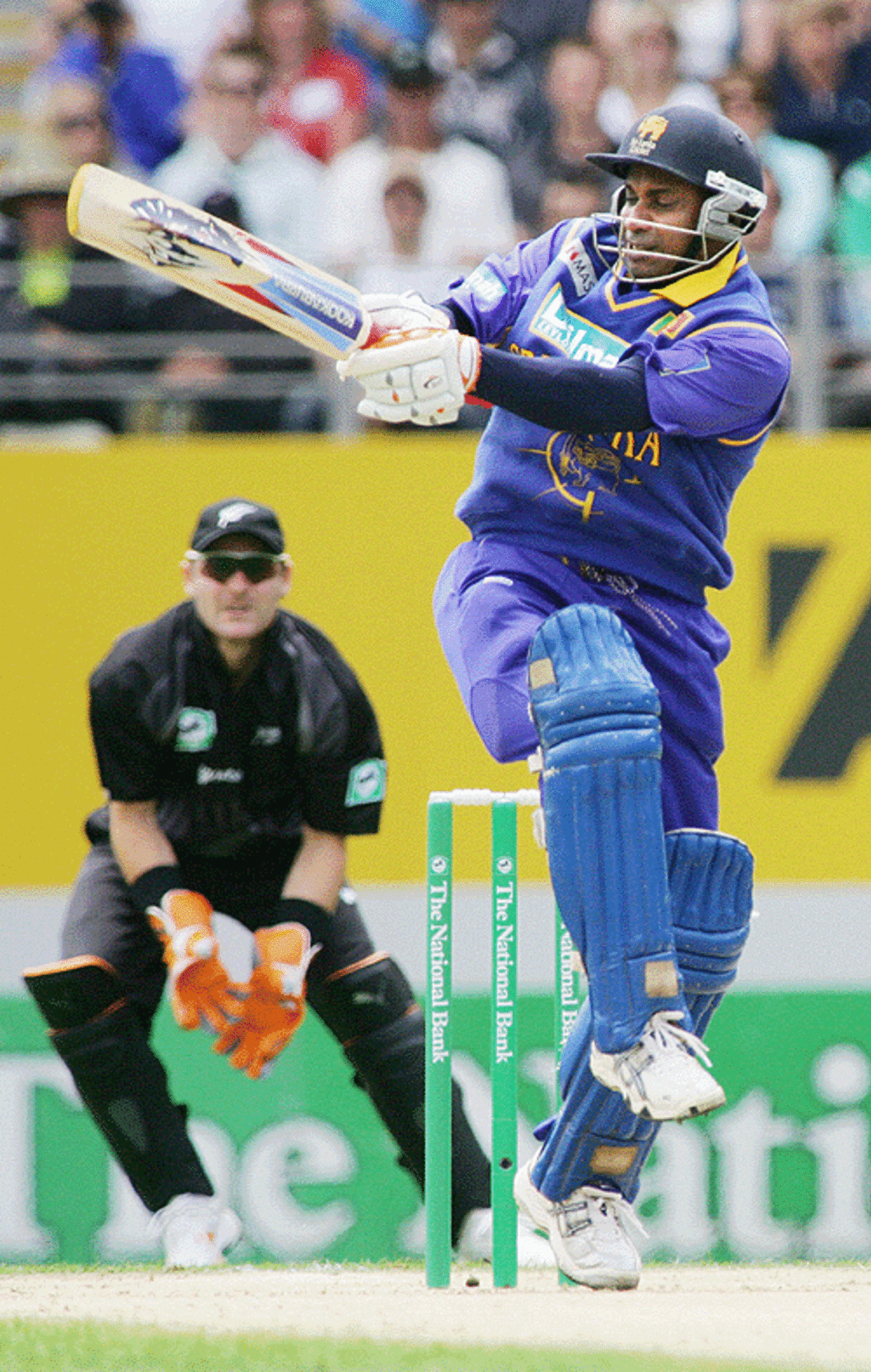 Sanath Jayasuriya's 44-ball 70 had seven fours and five sixes, New Zealand v Sri Lanka, 4th ODI, Eden Park