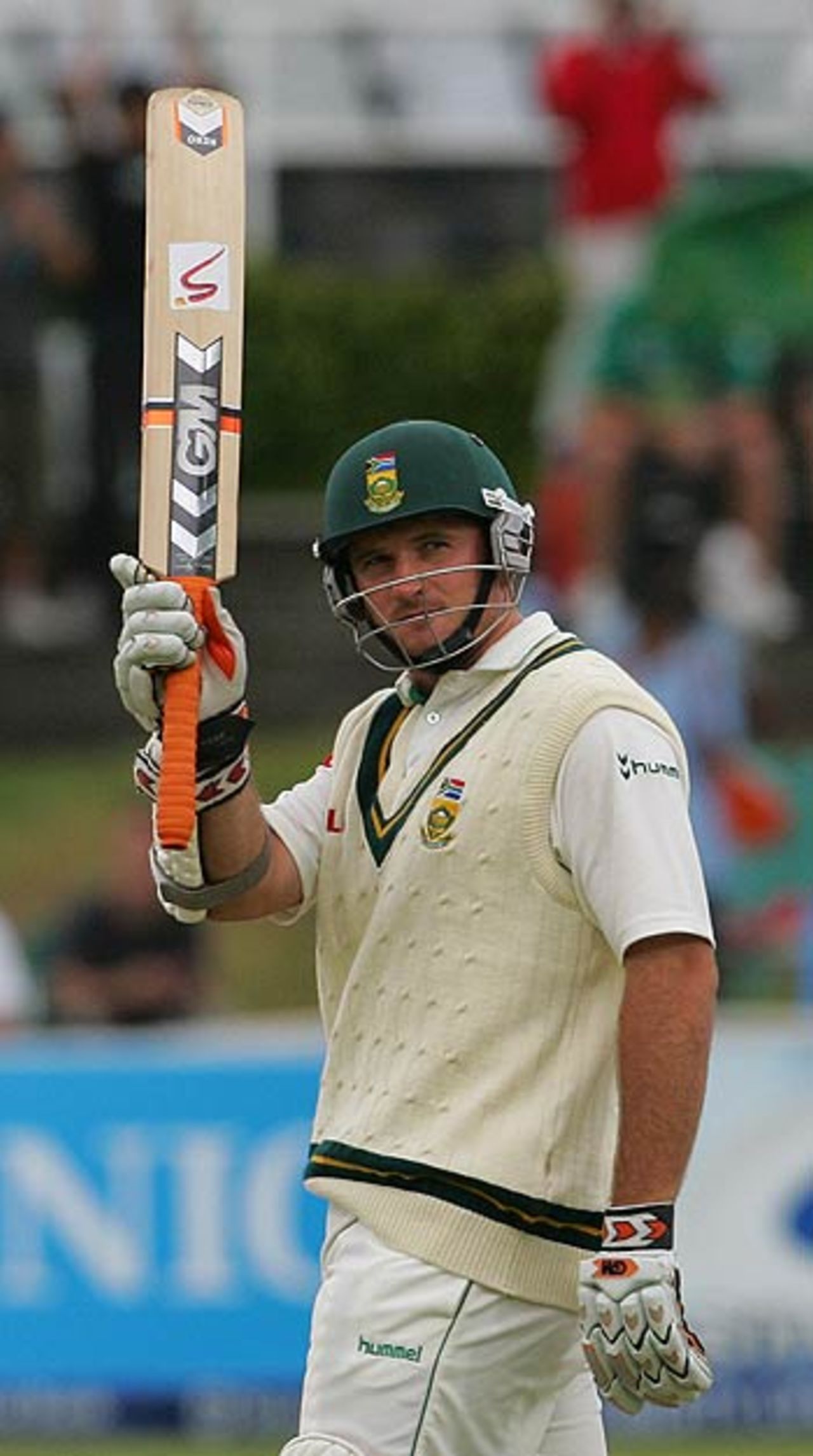 Graeme Smith reaches his third fifty in as many innings, South Africa v India, 3rd Test, Cape Town, 5th day, January 6, 2007