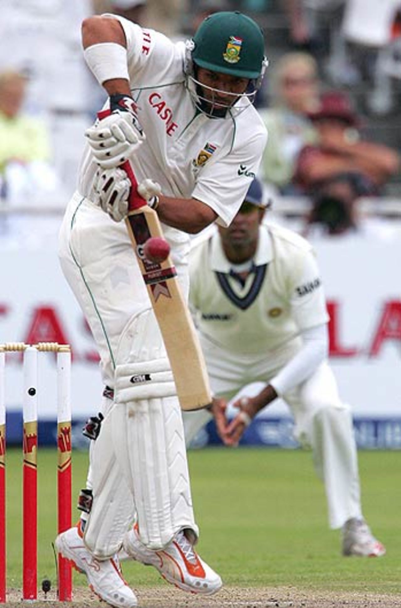 Ashwell Prince plays off his pads, South Africa v India, 3rd Test, Cape Town, 5th day, January 6, 2007
