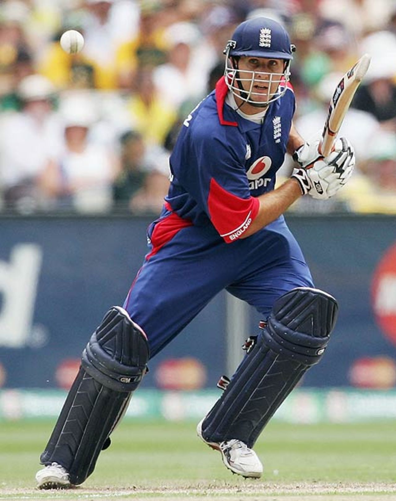 Michael Vaughan scored 26 off 32 balls on his return to ODI cricket, Australia v England, Commonwealth Bank Series, 1st Match, Melbourne, January 12, 2007