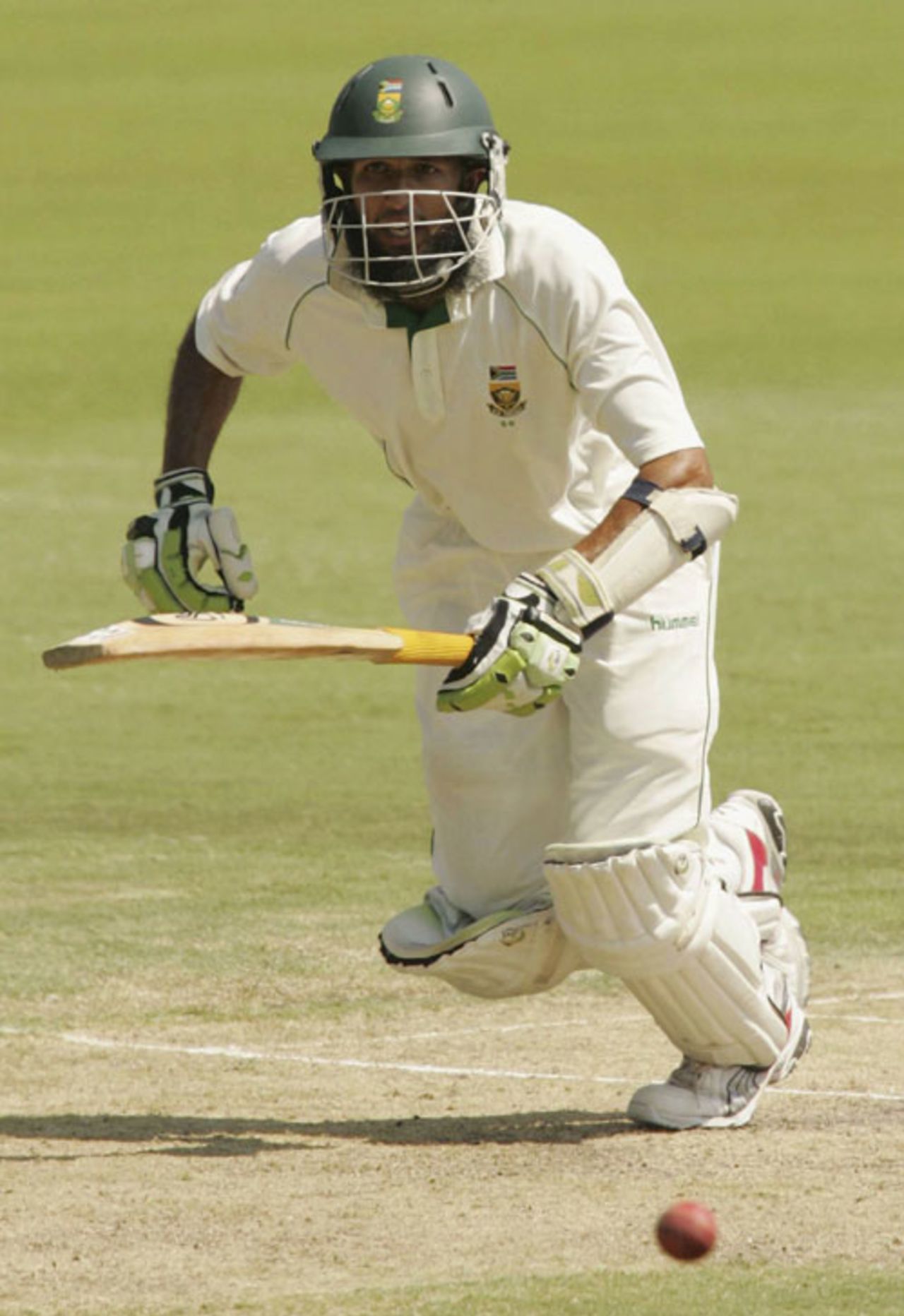 Hashim Amla sets off for a single, South Africa v Pakistan, 1st Test, Centurion Park, January 12, 2007
