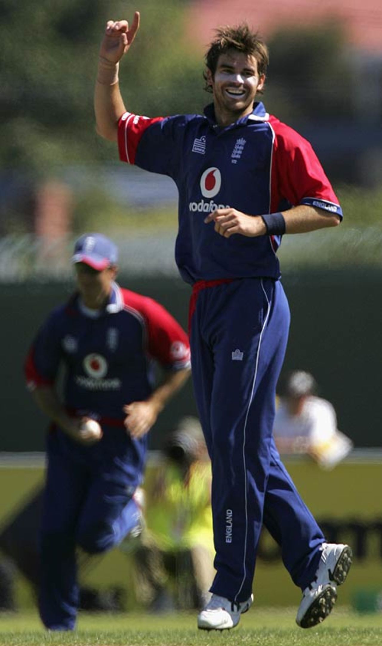James Anderson puts England on top early with the wicket of Brendon McCullum, England v New Zealand, CB Series, 3rd match, Hobart, January 16, 2007