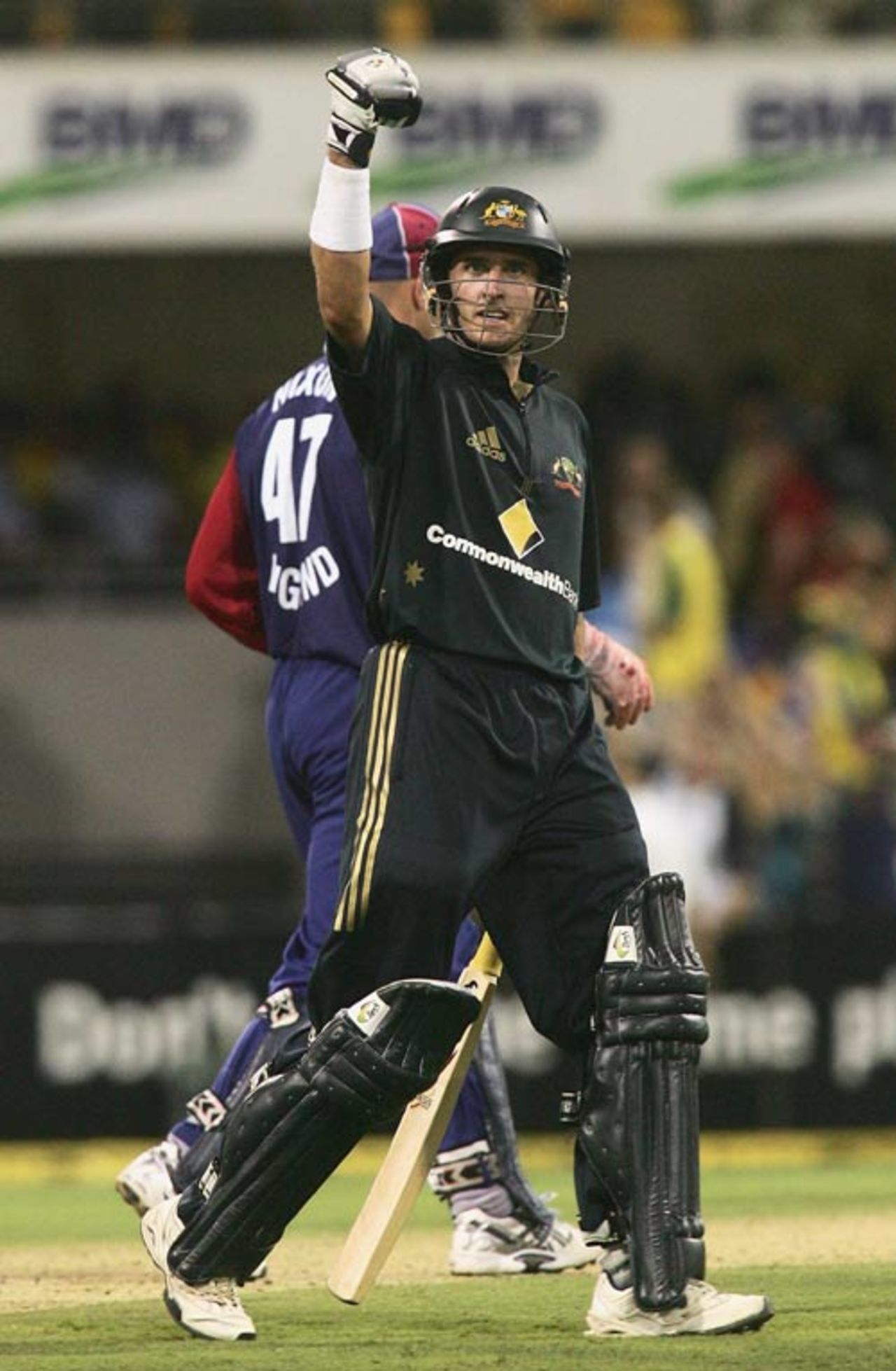 Michael Hussey rescued Australia yet again, Australia v England, CB Series, 4th match, Brisbane, January 19, 2007