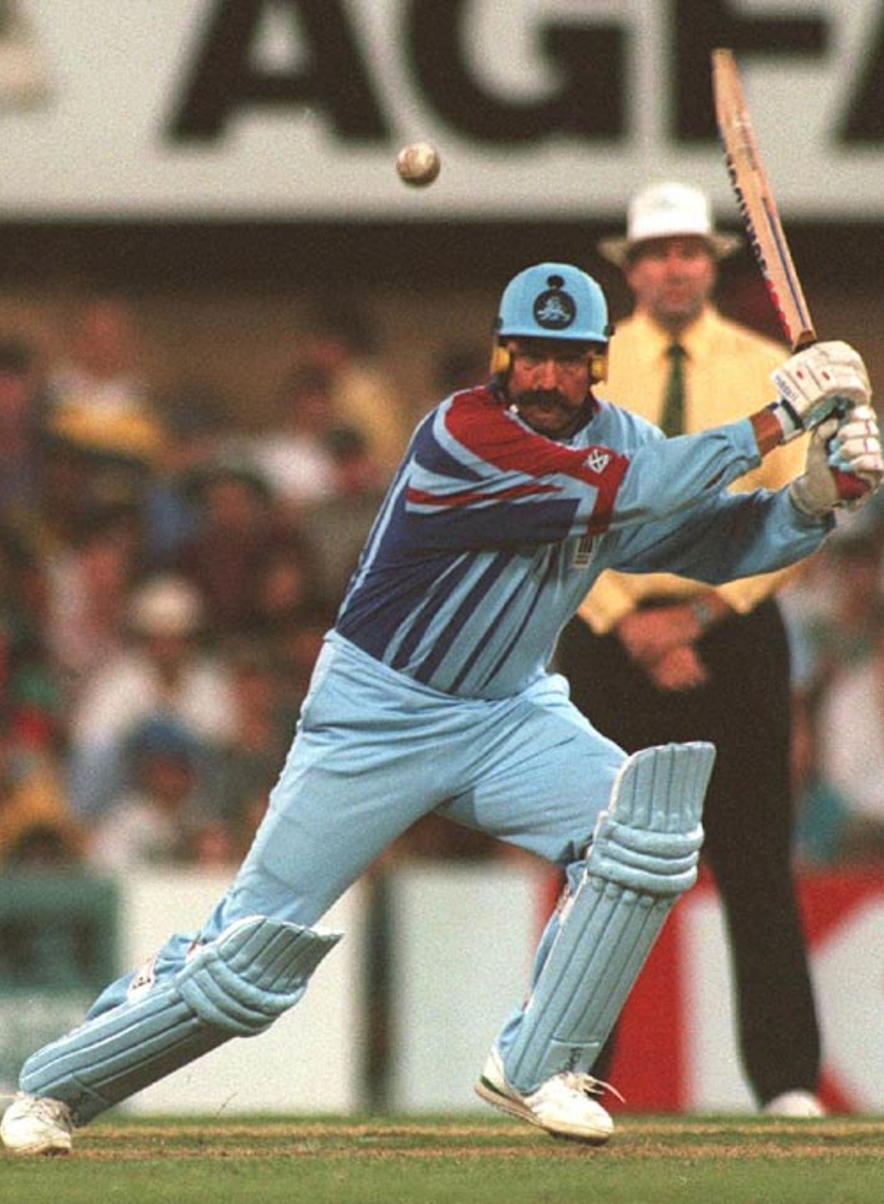 Graham Gooch square-drives, England v Australia, Benson & Hedges World Series, December 1994