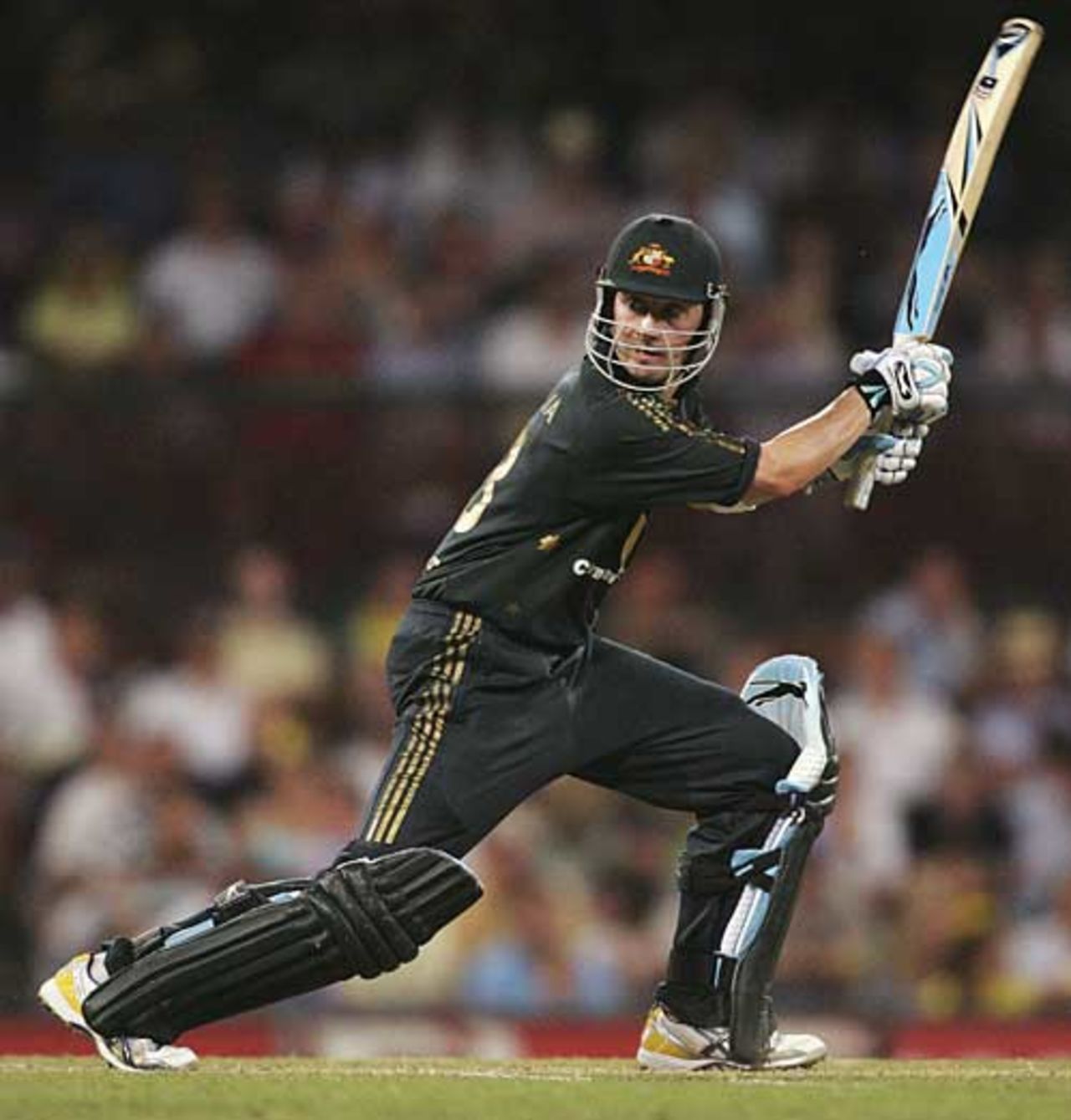 Michael Clarke guides one behind square, Australia v New Zealand, CB Series, 5th match, Sydney, January 21, 2007
