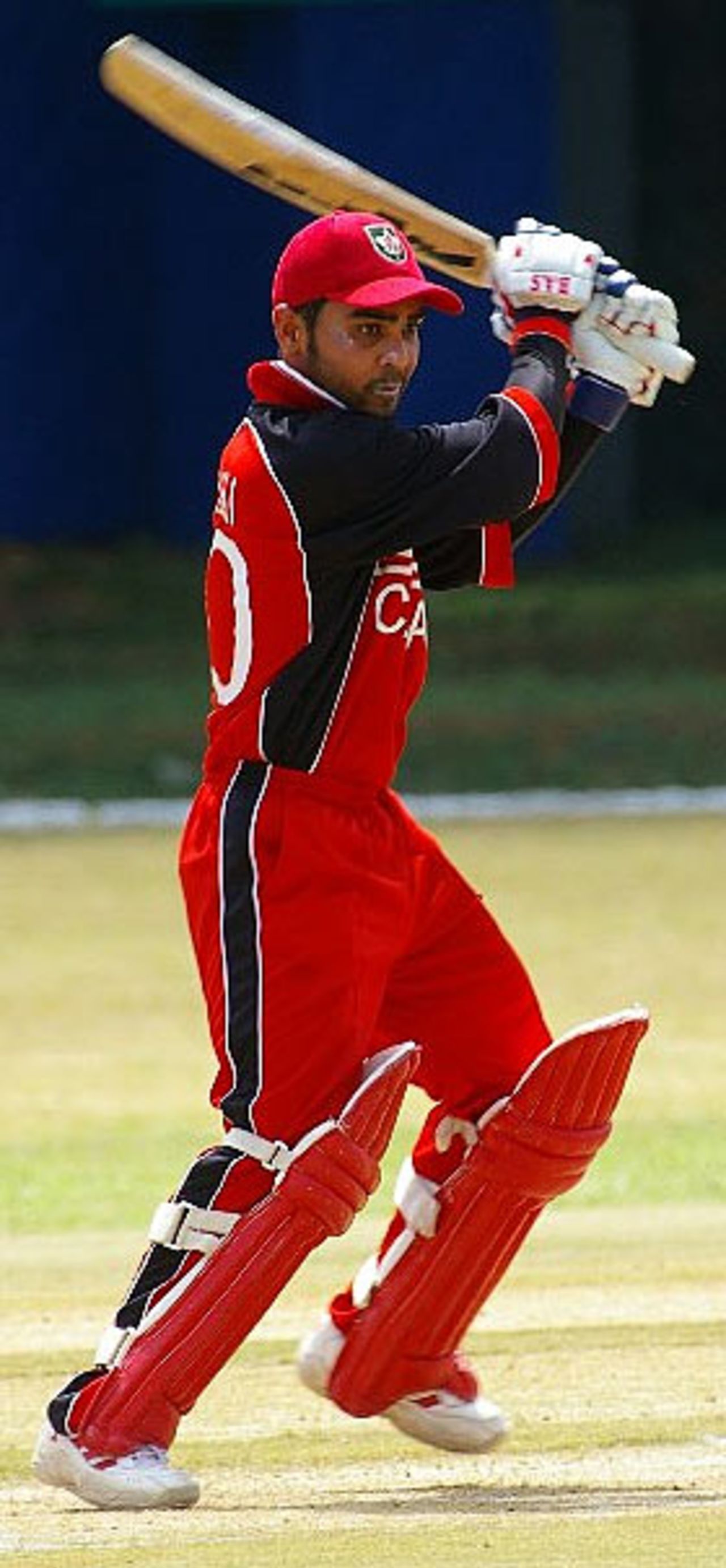 Ashish Bagai cuts during his unbeaten 64, Canada v Scotland, ICC Tri Series, Mombasa, January 18, 2007