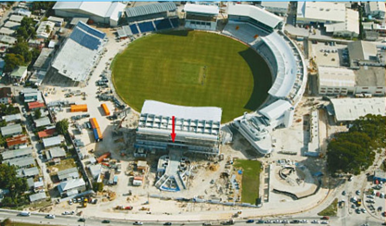 The redevelopment of Kensington Oval nears completion, Barbados, January 22, 2007