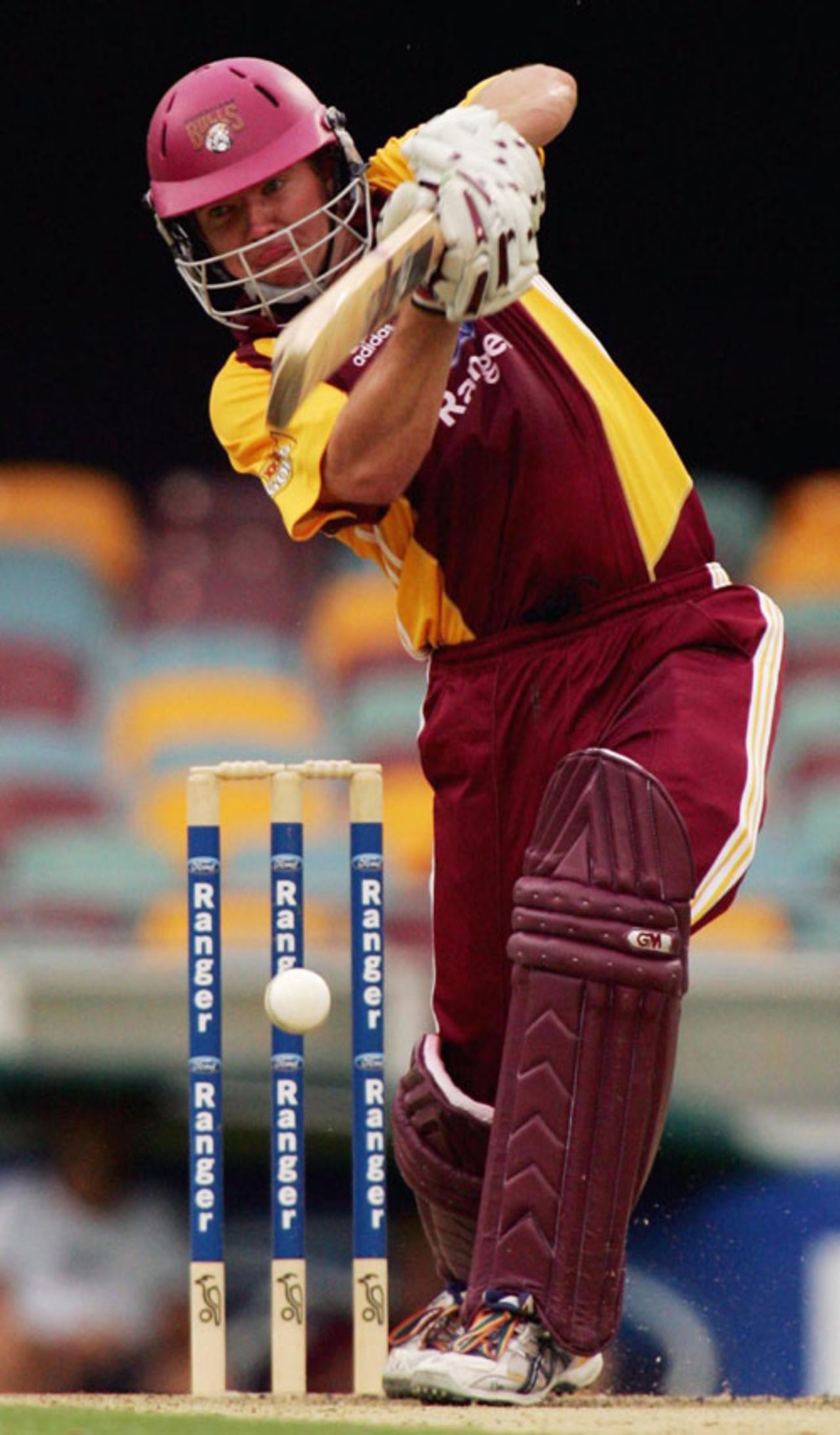 James Hopes on his way to 70, Queensland v Western Australia, Brisbane, January 25, 2007