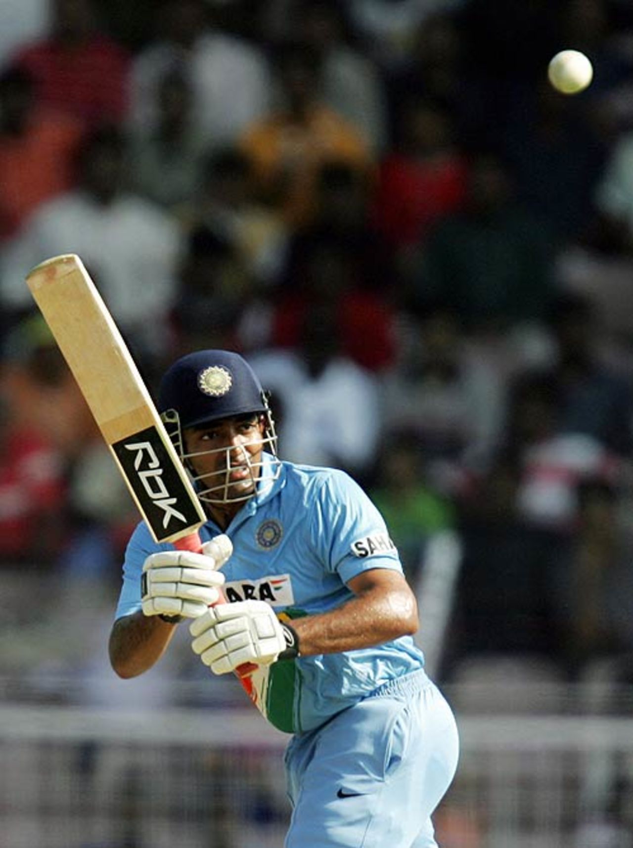 Robin Uthappa flicks en route to his blazing 70, India v West Indies, 3rd ODI, Chennai, January 27, 2007