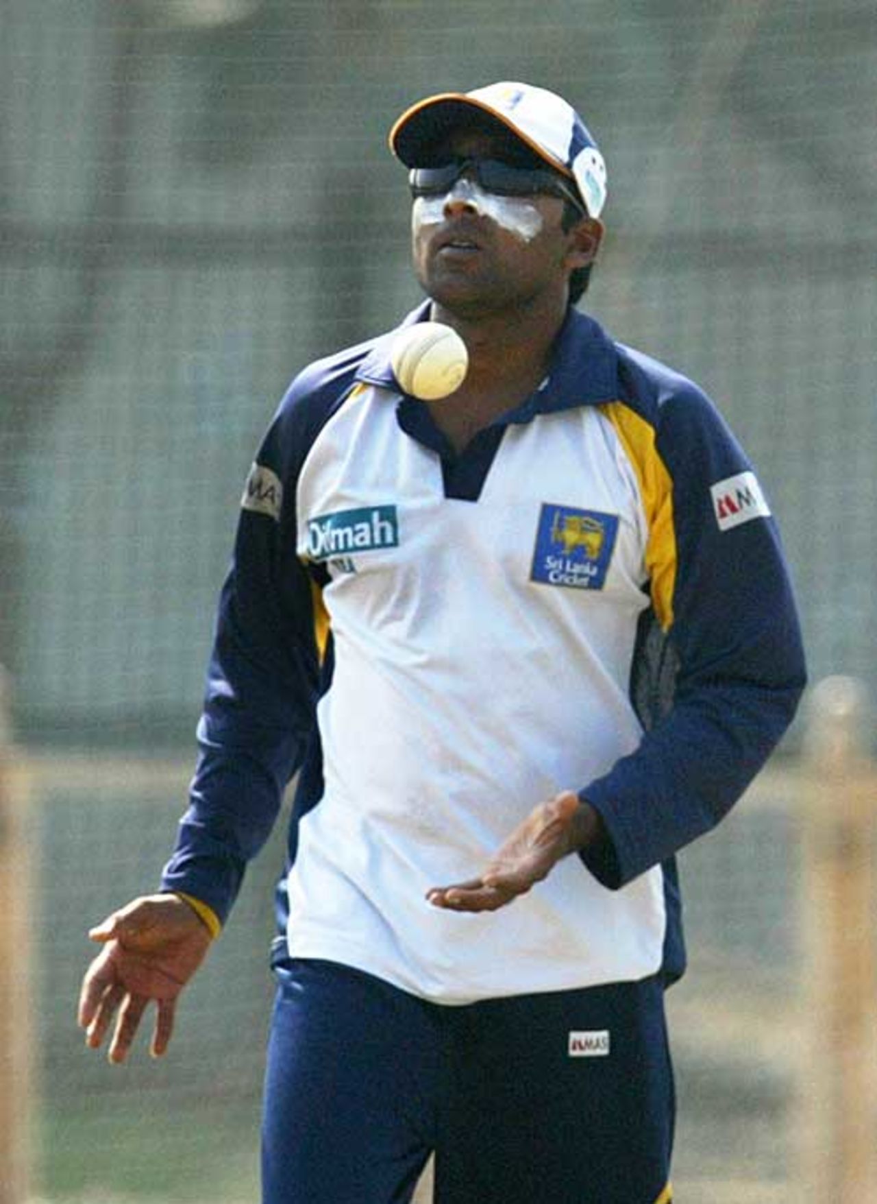 Mahela Jayawardene during training in Mumbai ahead of the series against India, Mumbai, February 3, 2007