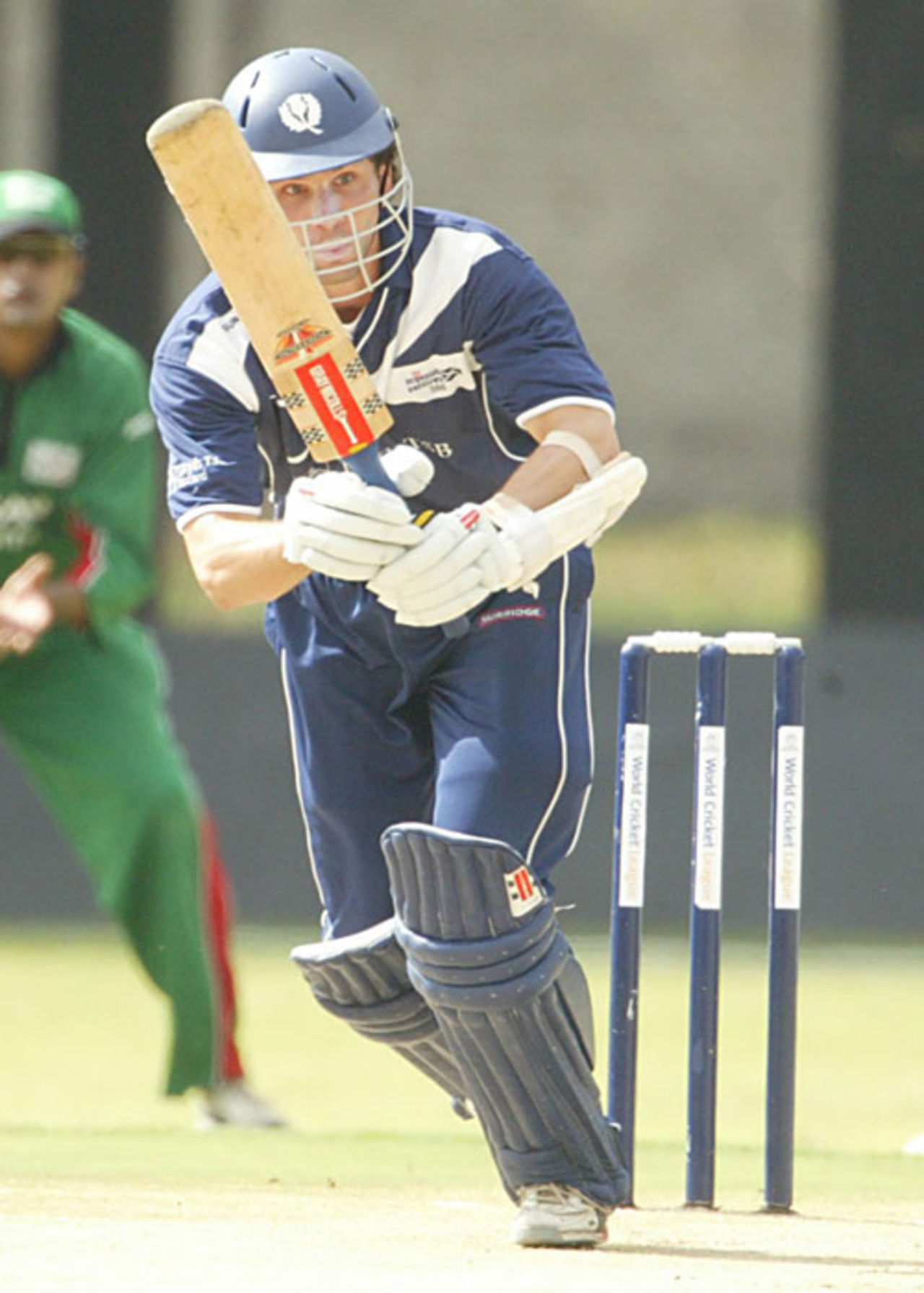 Fraser Watts clips through the leg side on his way to 58, Kenya v Scotland, World Cricket League, , February 3, 2007