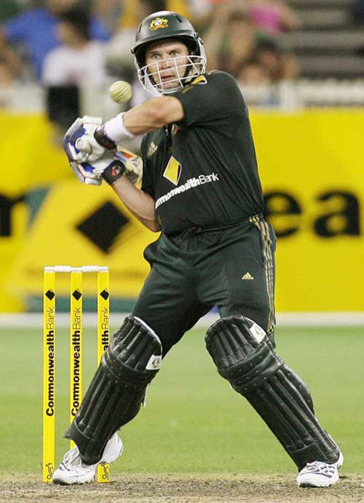 Brad Hodge timed his innings to perfection, but ended one short of a century, Australia v New Zealand, CB Series, 11th match, Melbourne, February 4, 2007