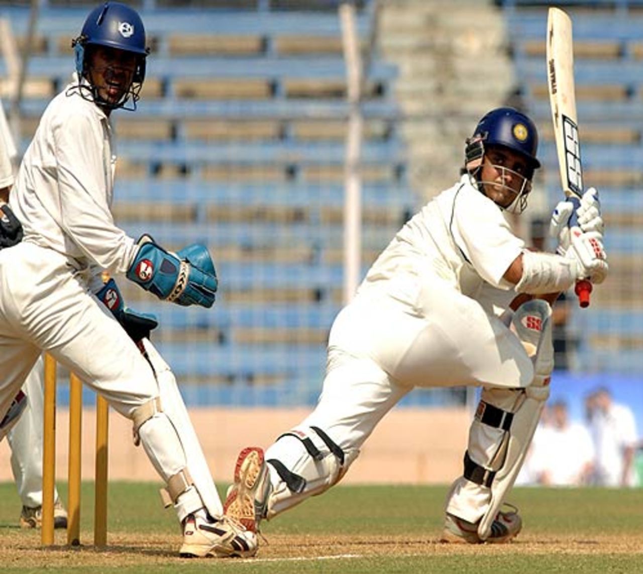 Sourav Ganguly struck 90 off 129 balls in the second innings, Mumbai v Bengal, Ranji Trophy Super League final, 4th day, Mumbai, February 5, 2007