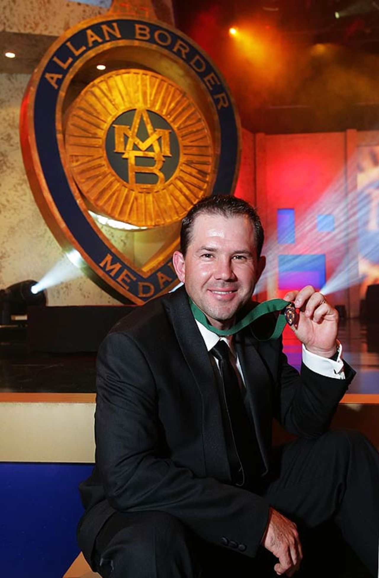 Ricky Ponting after winning his third Allan Border Medal, Melbourne, February 5, 2007