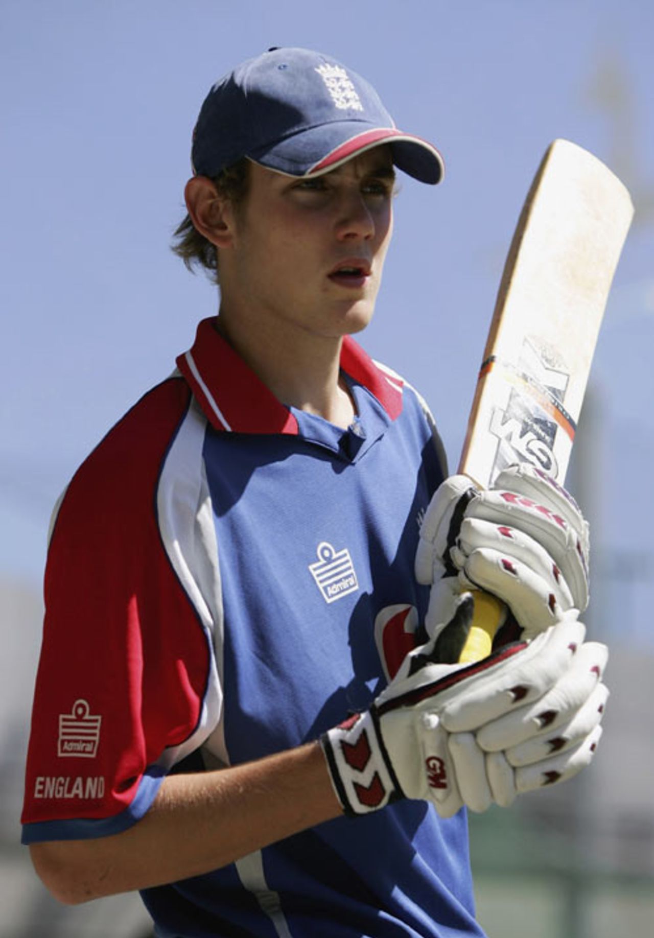 Stuart Broad in the nets ahead of the first final, CB Series, Melbourne, February 8, 2007