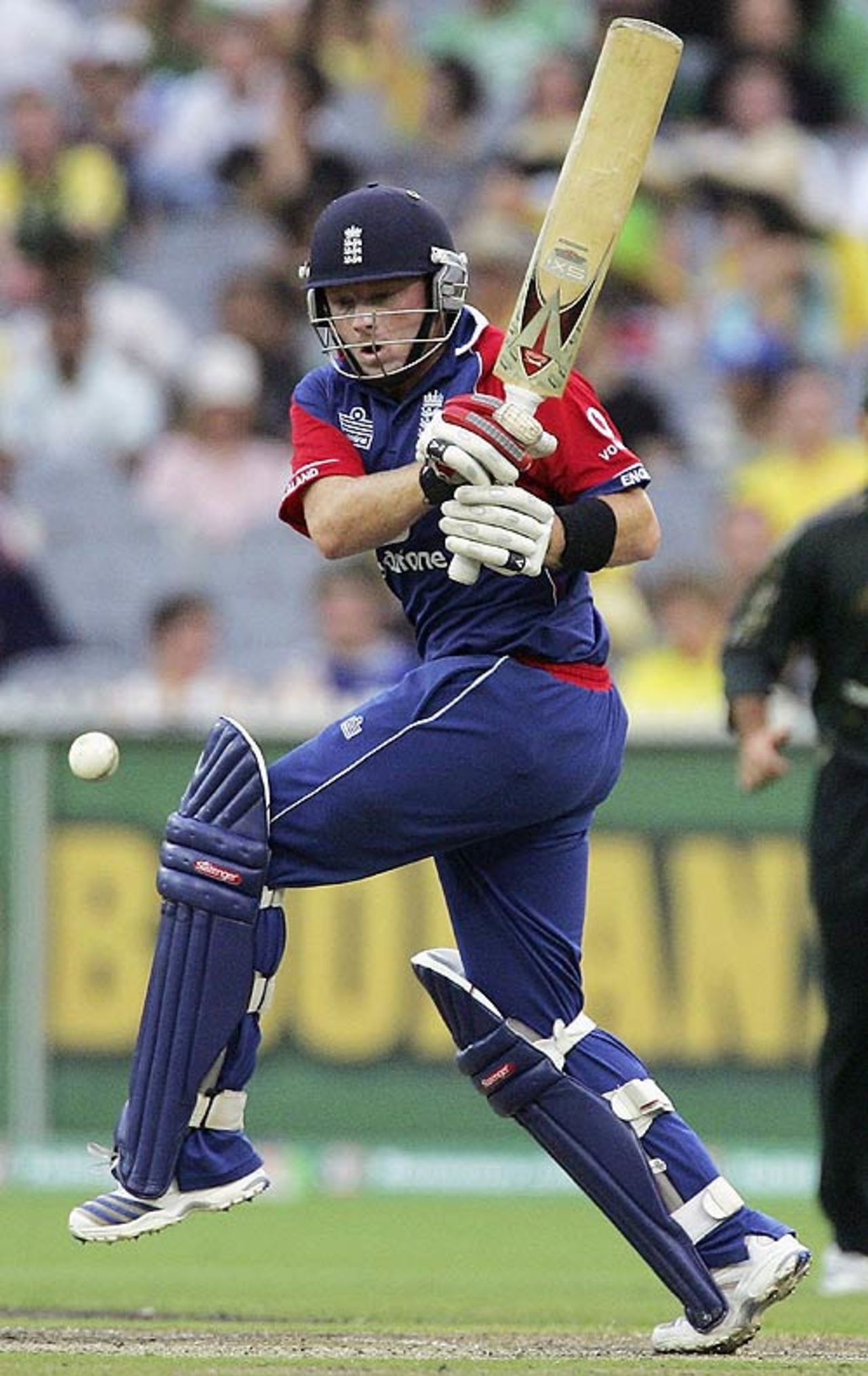 Ian Bell works the ball through midwicket, Australia v England, first CB Series final, Melbourne, February 9, 2007
