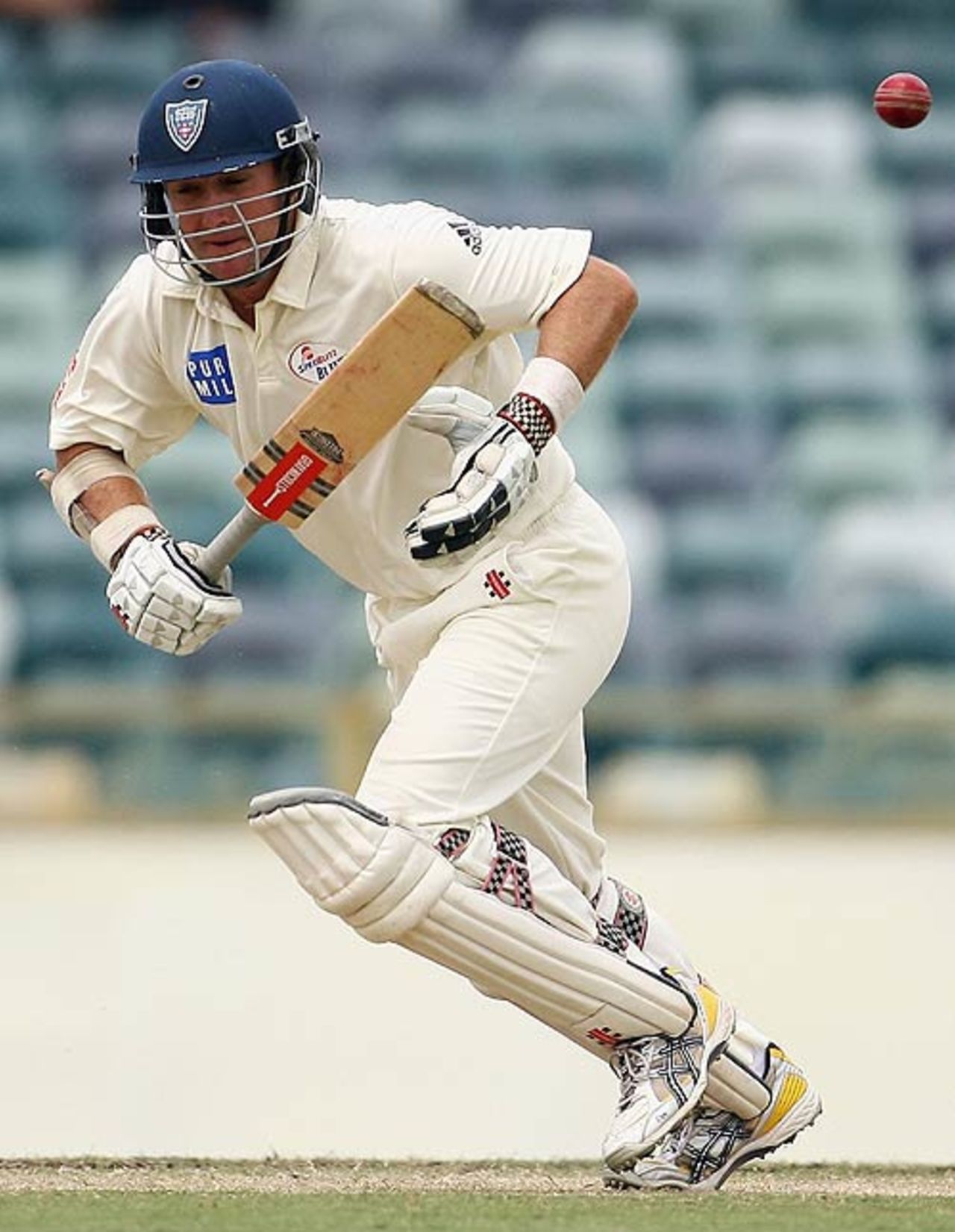Phil Jaques takes a single on the way to his second half-century of the match, Western Australia v New South Wales, Pura Cup, Perth, February 10, 2007