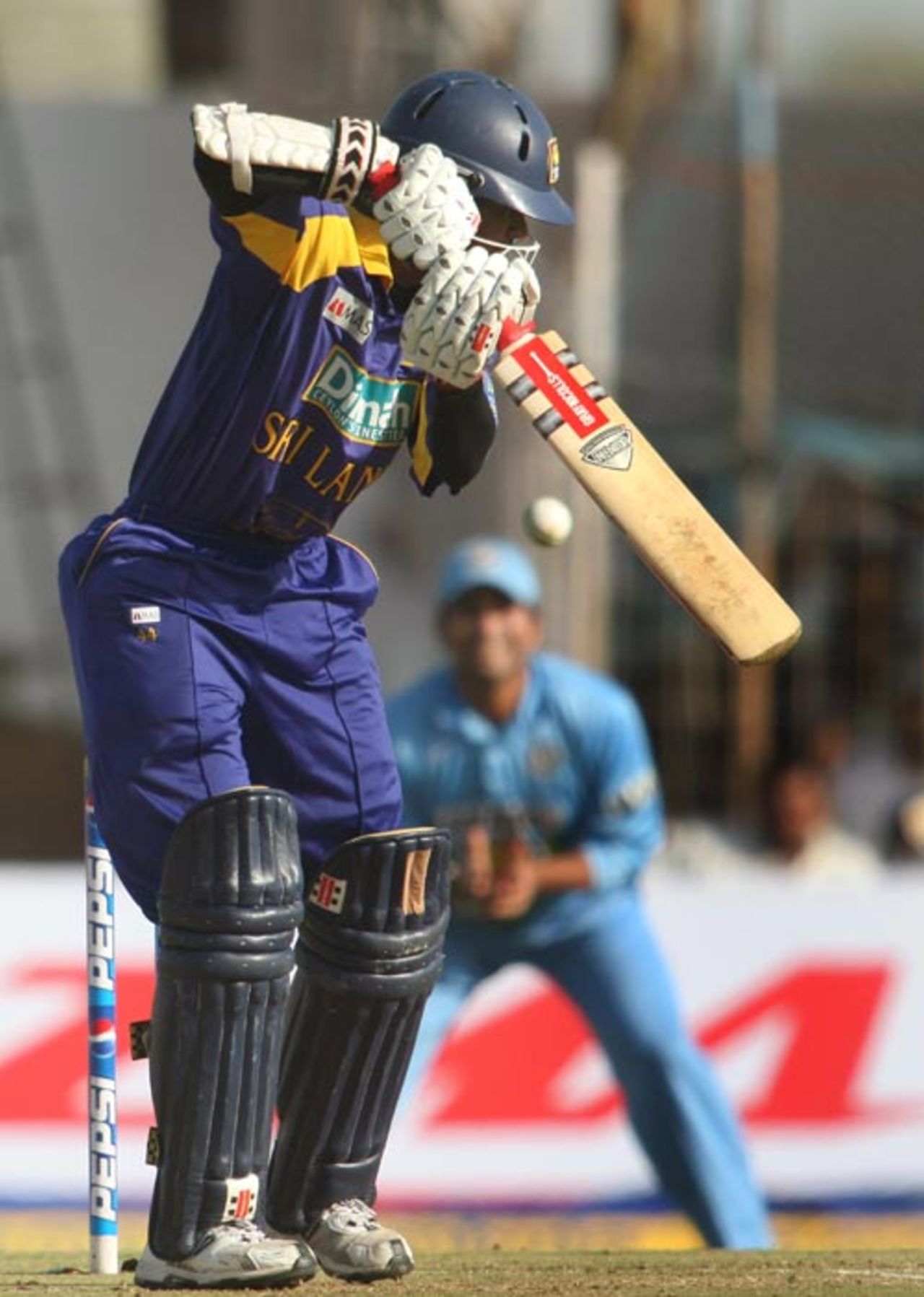 Upul Tharanga edges one straight to Sachin Tendulkar at slip, India v Sri Lanka, 2nd ODI, Rajkot, February 11, 2007