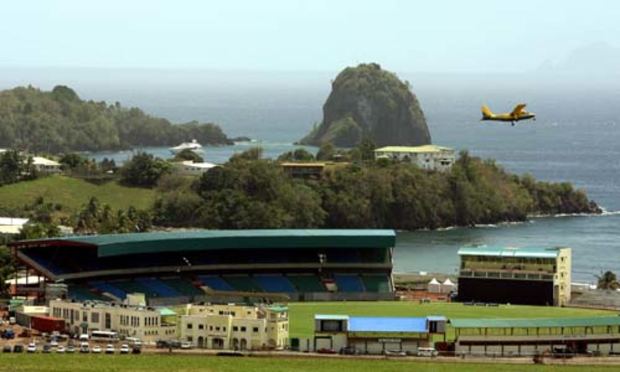 The scenic Arnos Vale Cricket Ground, one of the venues for the ICC Cricket World Cup,St Vincent, March 5, 2007