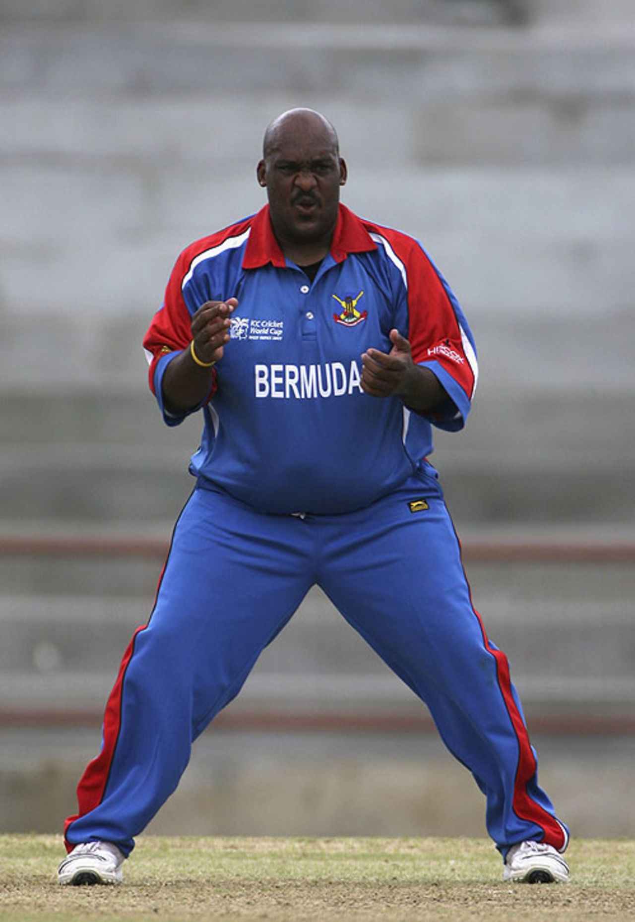 Dwayne Leverock took 2 for 32 in the warm-up against England, England v Bermuda, World Cup warm-up, Arnos Vale, March 5, 2007