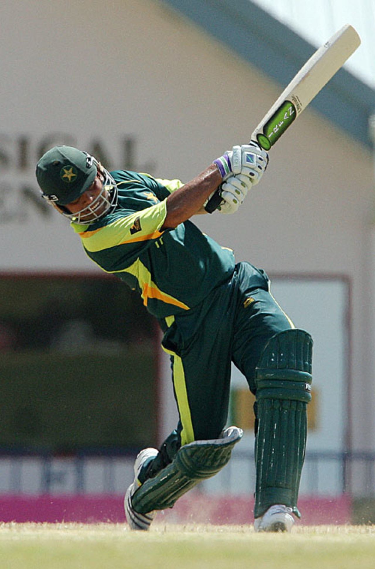 Kamran Akmal smacks a four over the top, Canada v Pakistan, World Cup warm-up, St Augustine, March 6, 2007