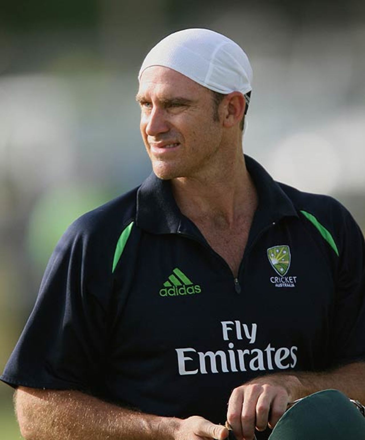 Matthew Hayden prepares for a net session, St Vincent, March 8, 2007