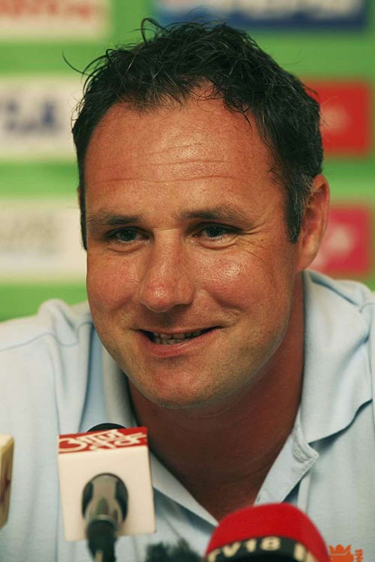 Luuk van Troost, the Netherlands captain, at a press conference in Montego Bay, Jamaica, March 10, 2007