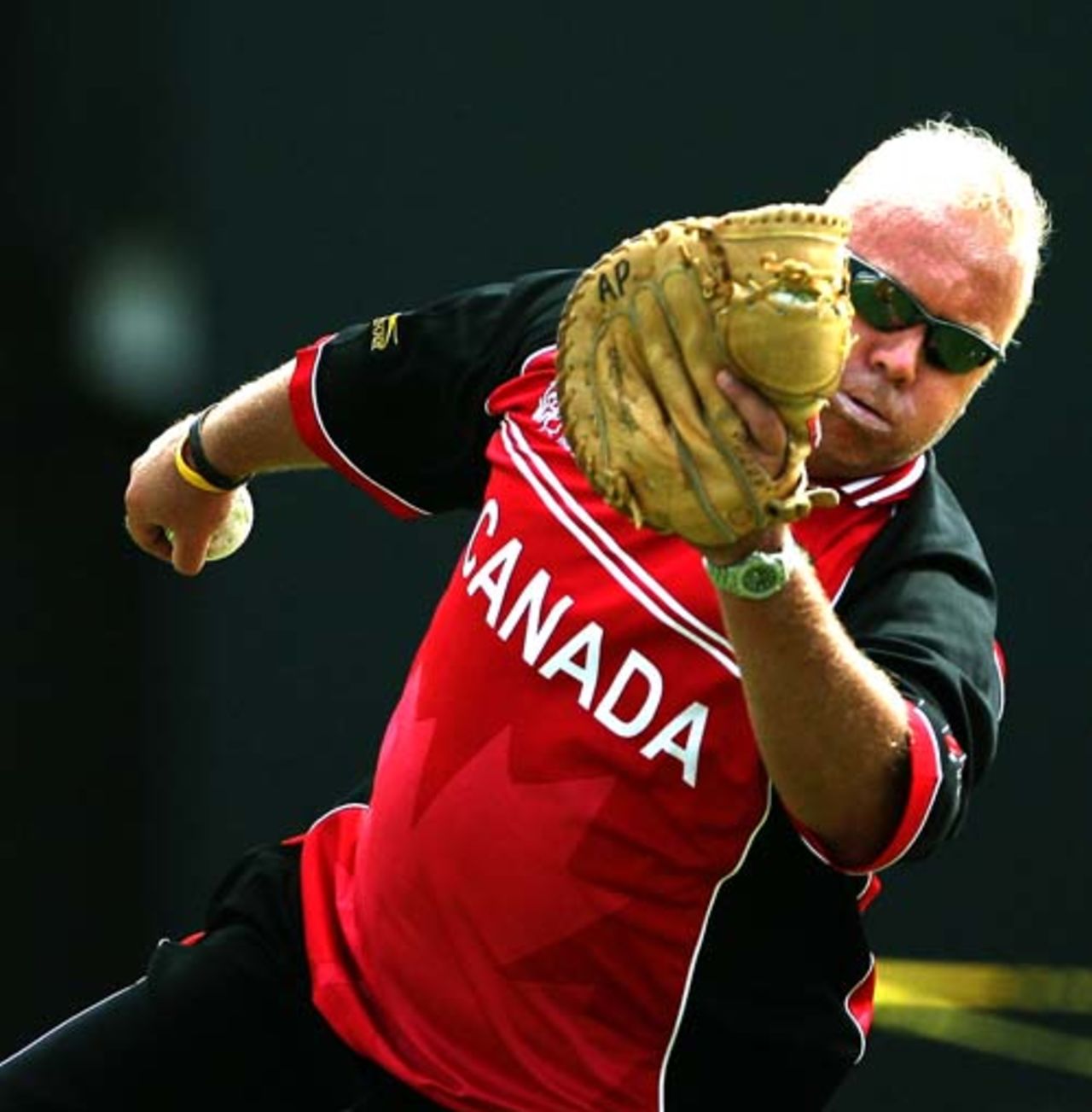 Andy Pick, the Canada coach, dishes out the fielding practise