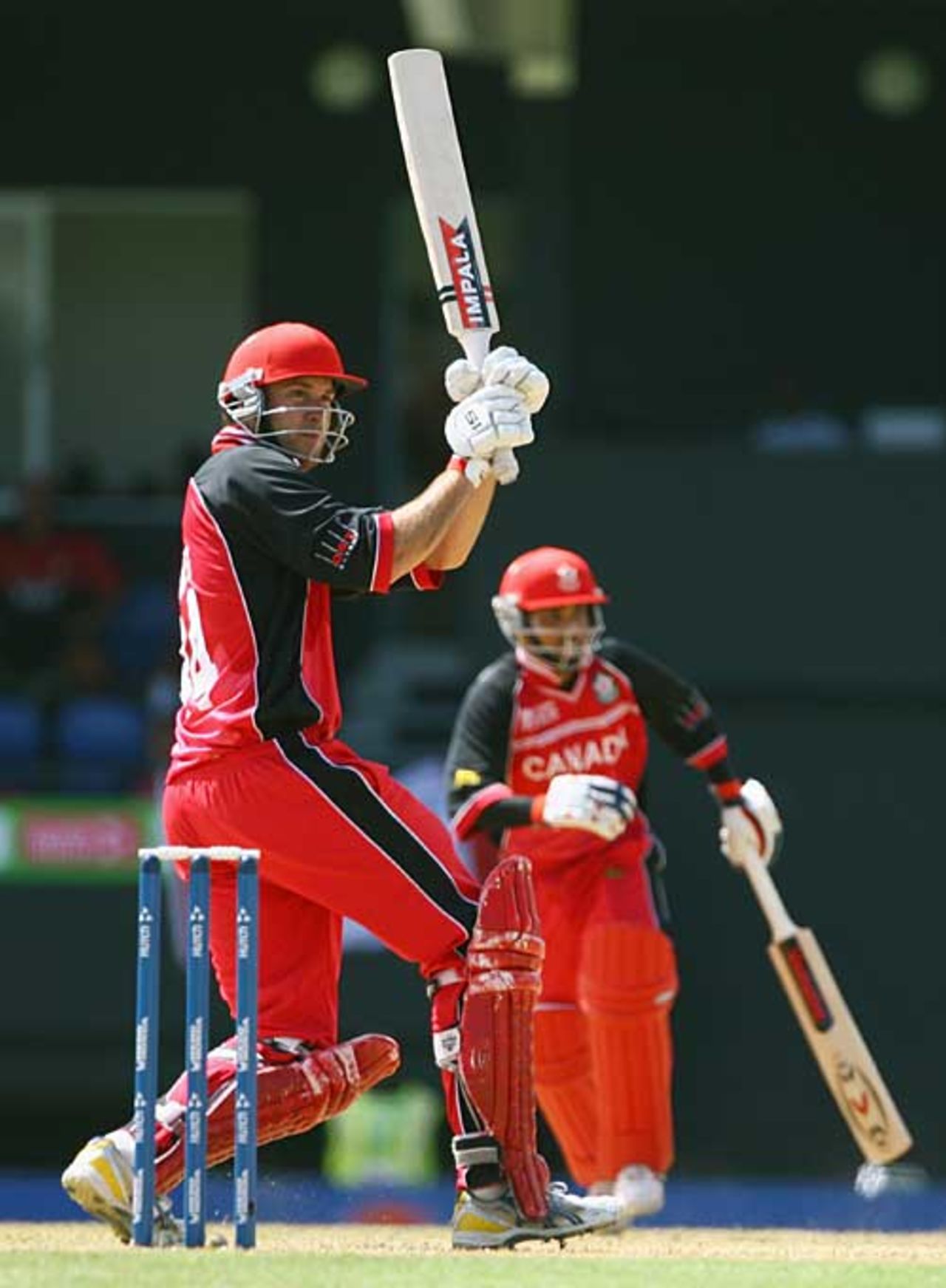 Geoff Barnett pulls during his 41, Kenya v Canada, World Cup, Group C, St Lucia, March 14, 2007