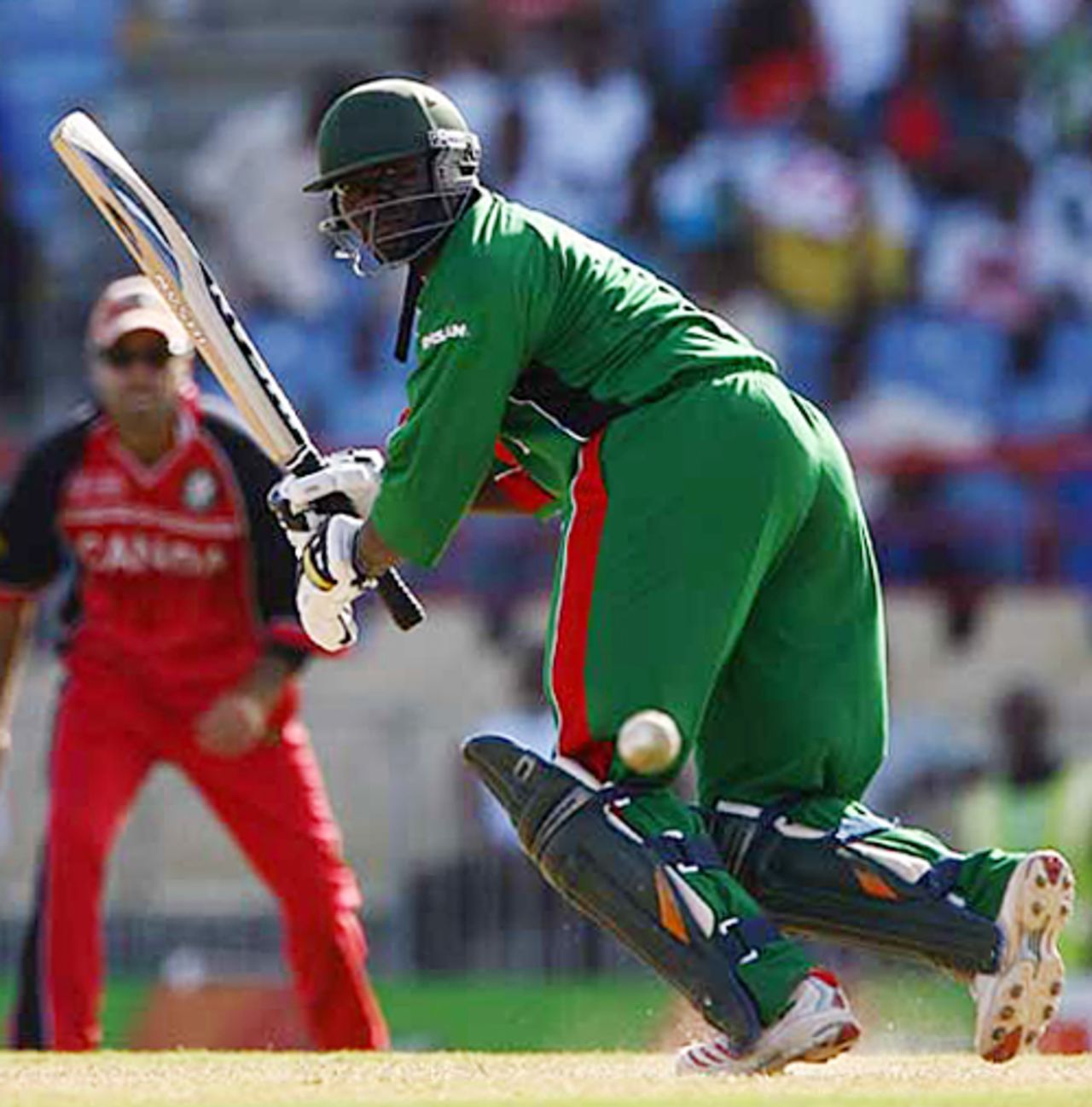 Steve Tikolo guided Kenya home with an unbeaten 72, Kenya v Canada, World Cup, Group C, St Lucia, March 14, 2007