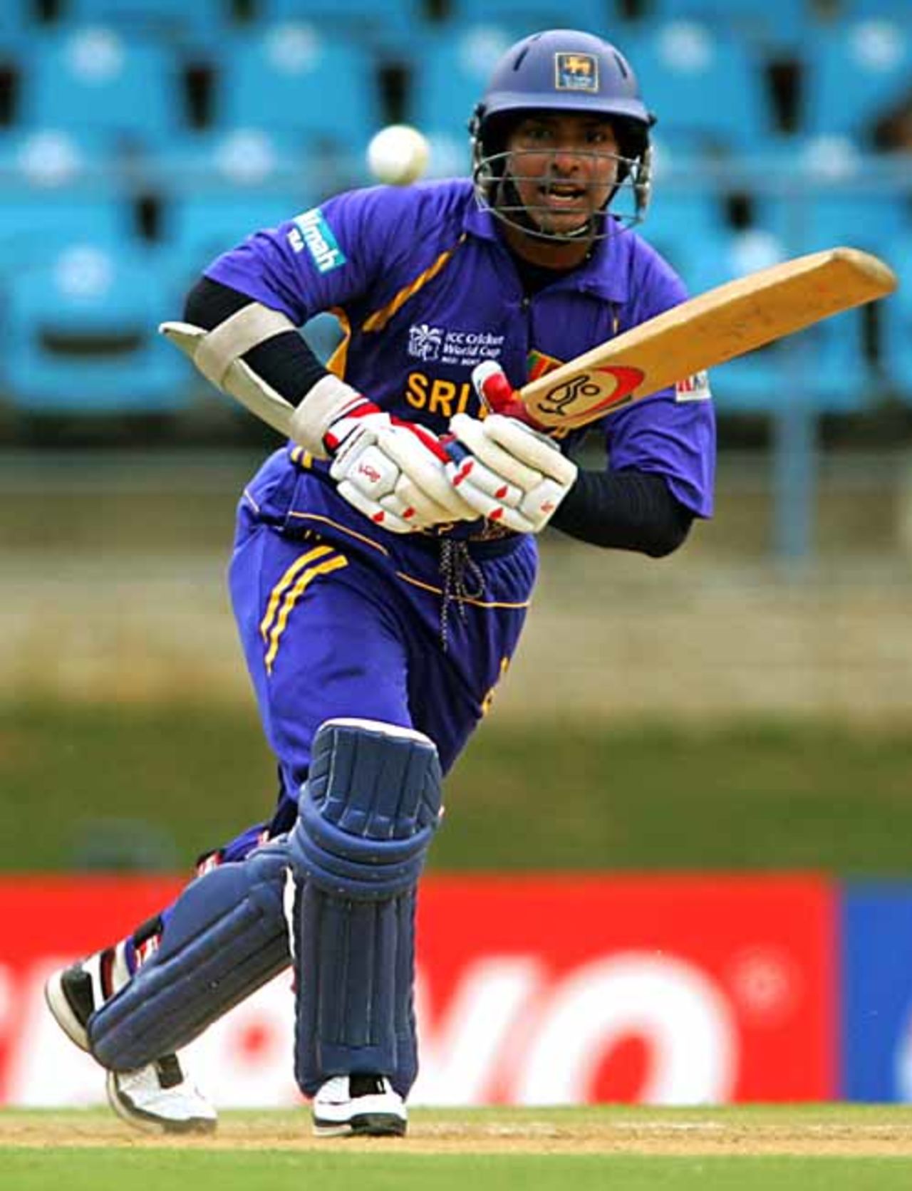 Kumar Sangakkara drives on the way to 76 against Bermuda, Bermuda v Sri Lanka, Group B, Port of Spain, March 15, 2007