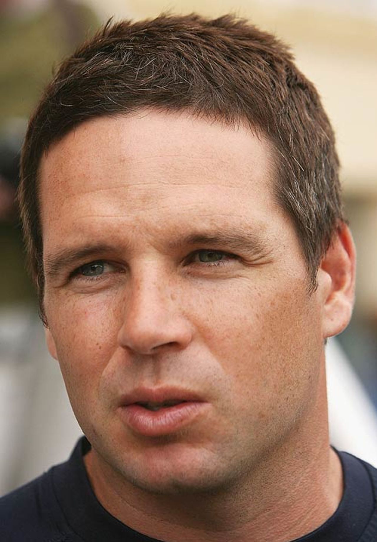 Brad Hodge speaks to the media, 2007 World Cup, St Kitts, March 15, 2007